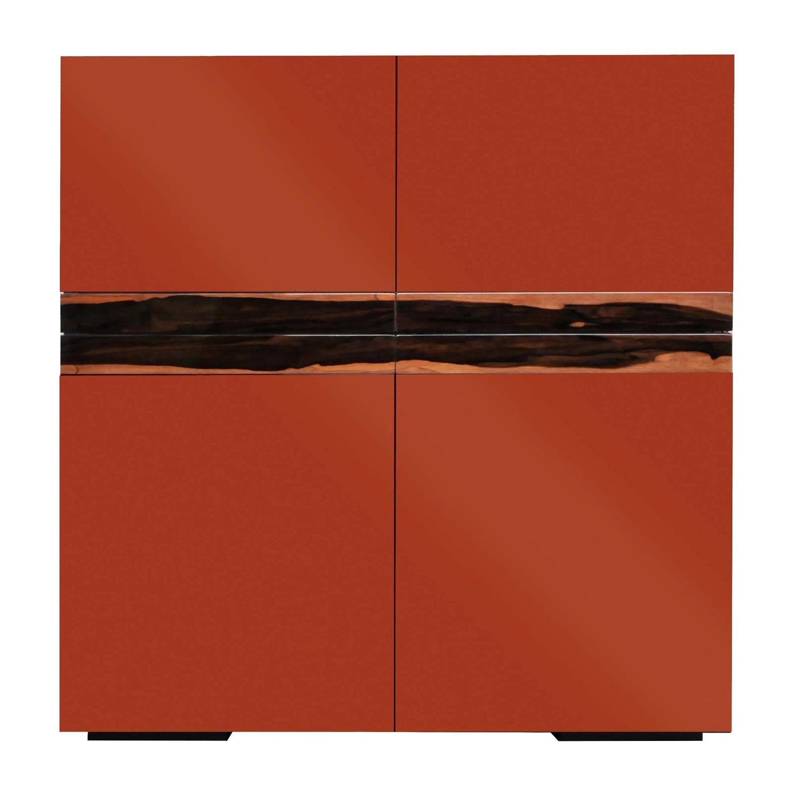 Bob 5 Red Bar Cabinet