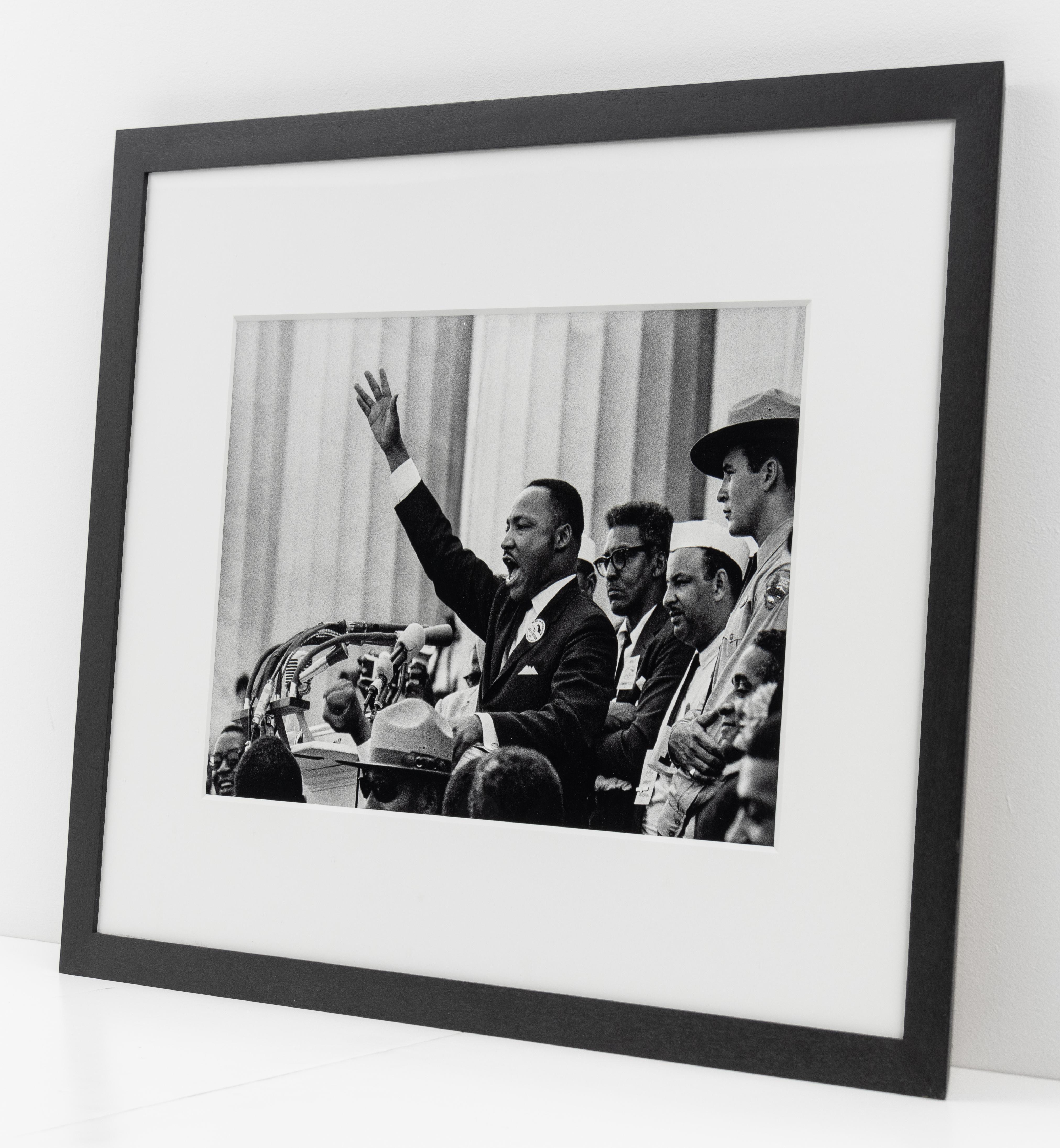 Questa fotografia di Martin Luther King Jr. mentre pronuncia il discorso 