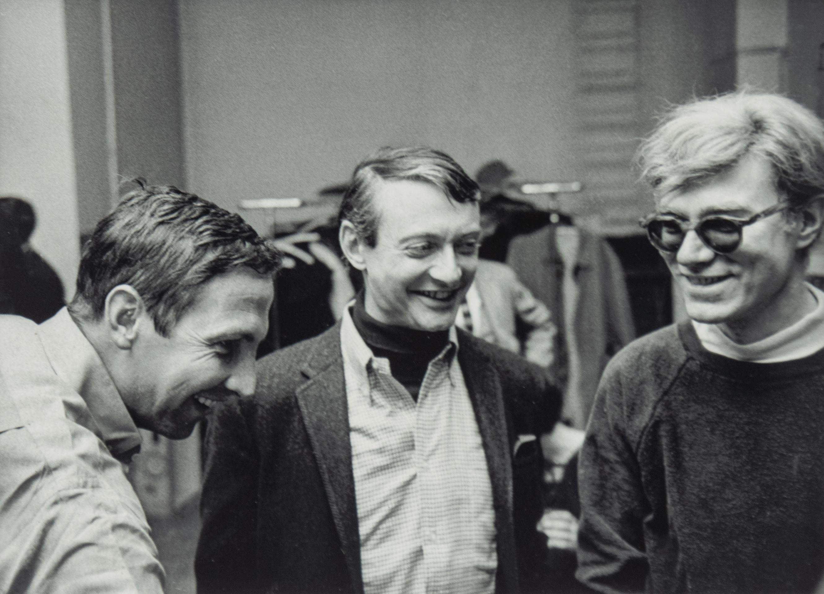 Robert Rauschenberg, Roy Lichtenstein und Andy Warhol . – Photograph von Bob Adelman