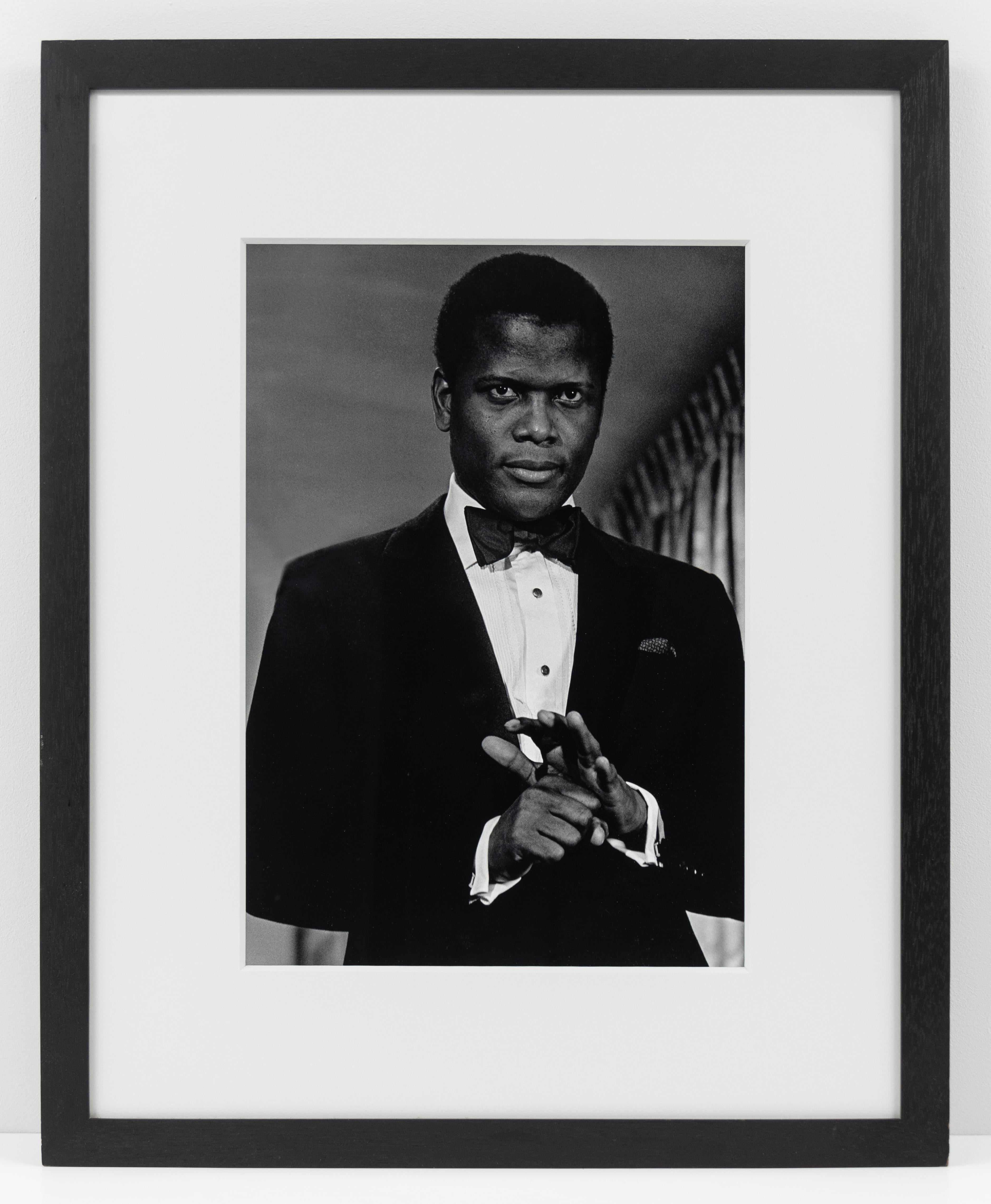 Sidney Poitier at the Oscars Where He Won Best Actor - Contemporary Photograph by Bob Adelman