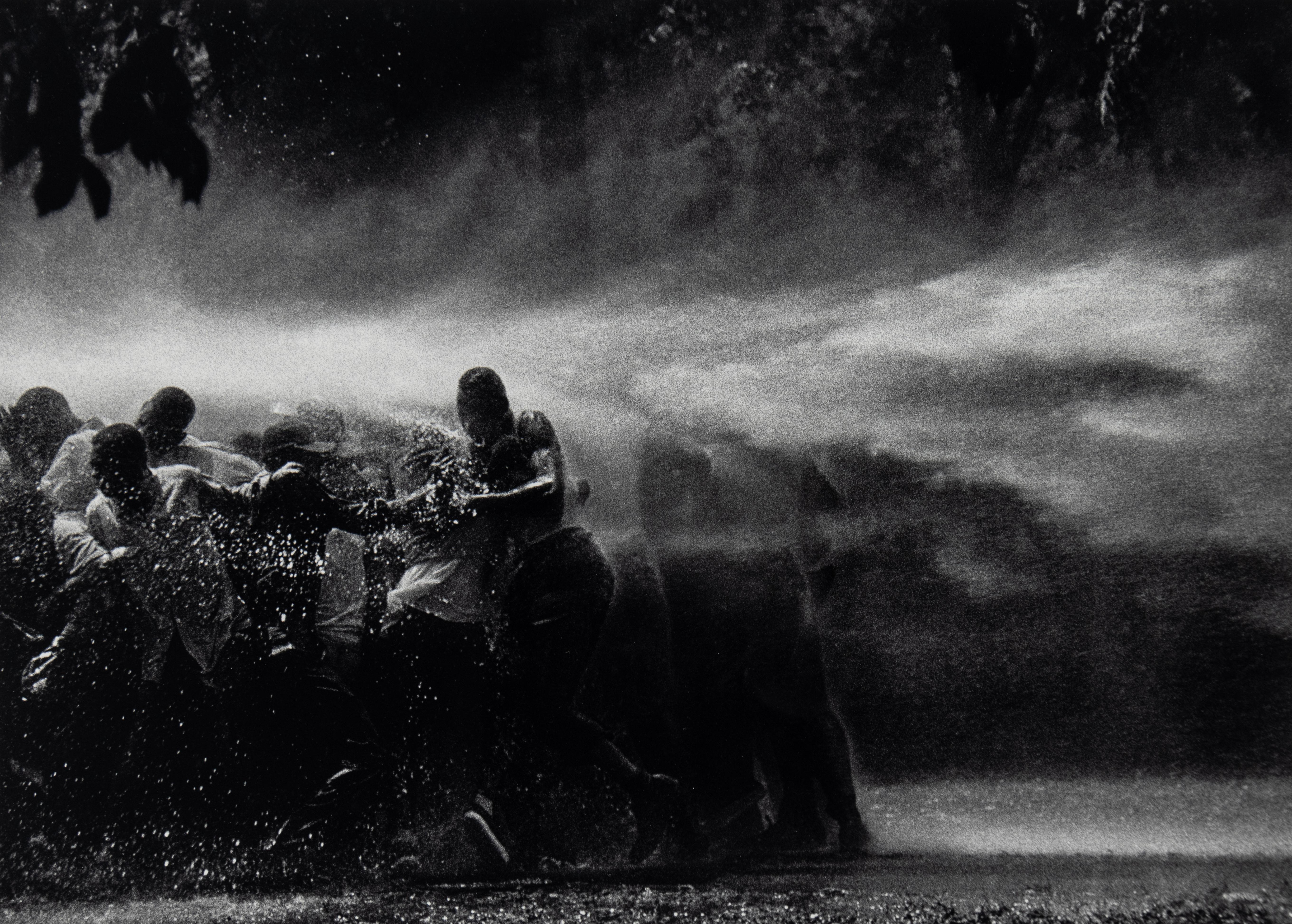 Water Hosing Demonstrators, Birmingham - Photograph by Bob Adelman