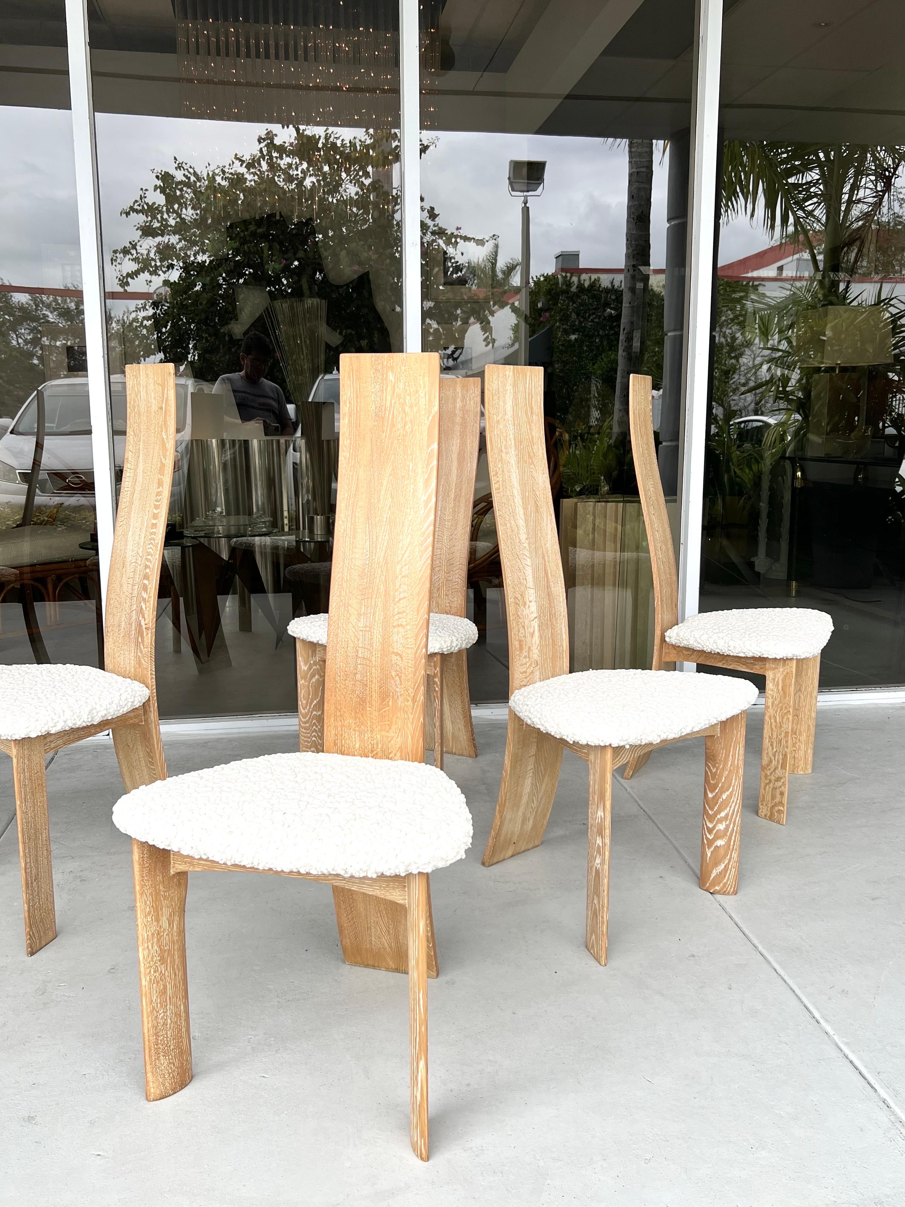 Bob and Dries Van der Bergh Set of 6 Oak Dining Chairs 3