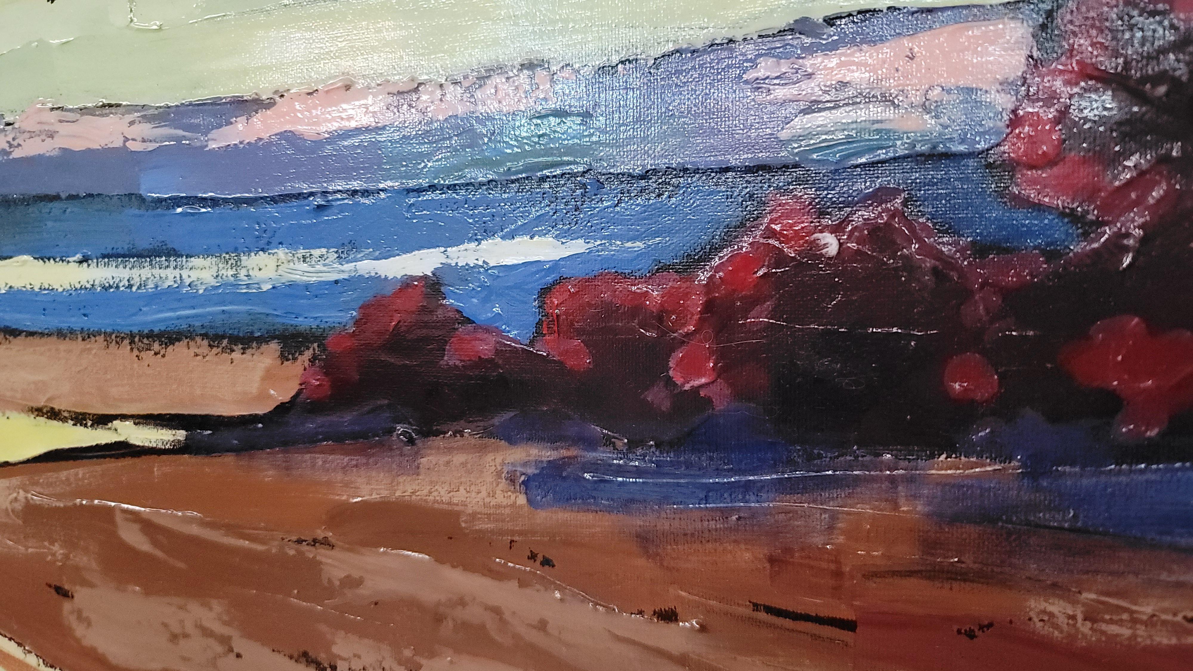 Torrente allagato, Pittura, Acrilico su tela - Painting Impressionismo di Bob Arrigo