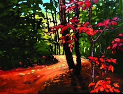Used Sugar Bush Trail, Painting, Oil on Canvas
