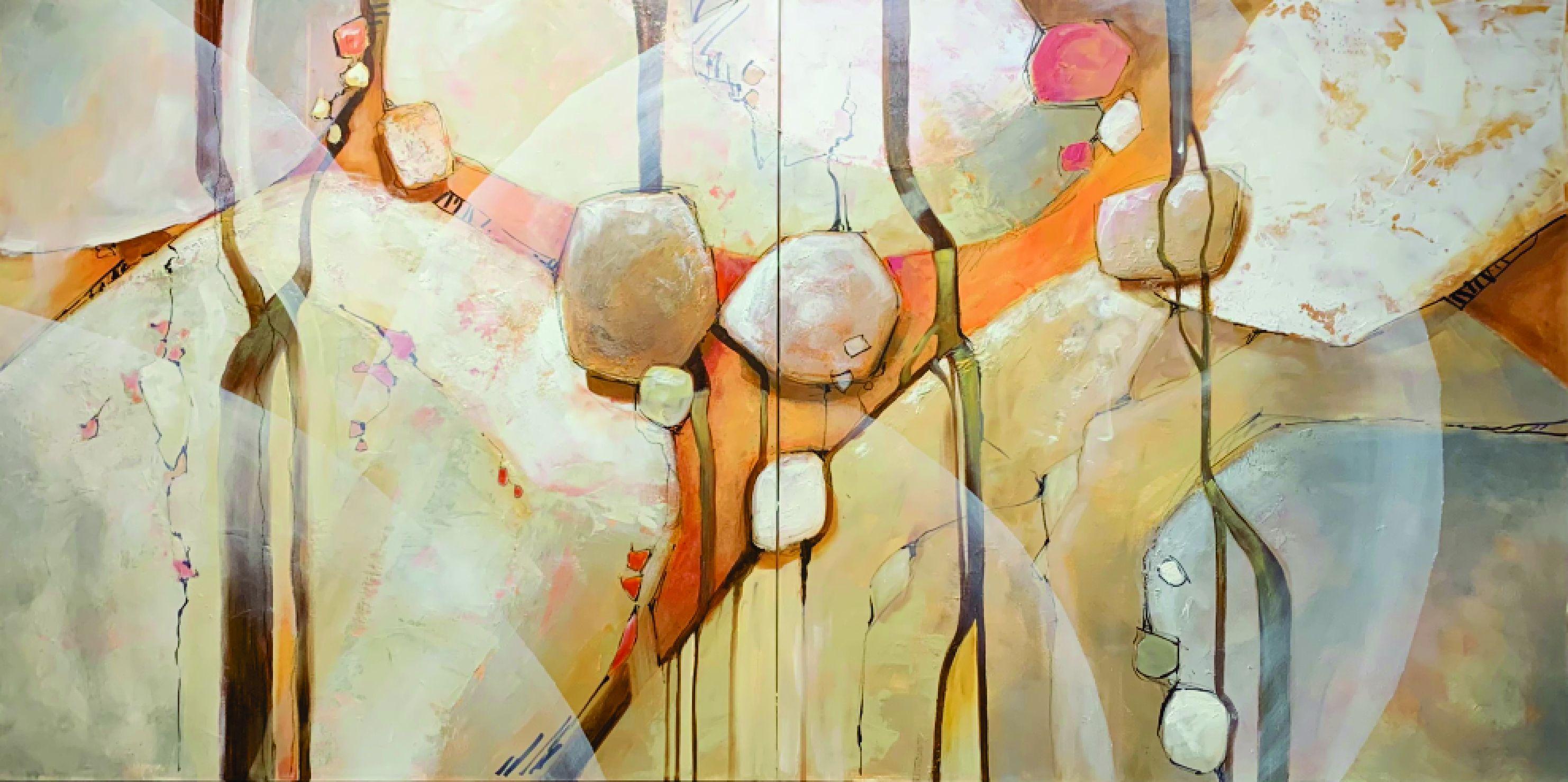 Bob Arrigo Abstract Painting - Whispering Earth, Painting, Acrylic on Canvas