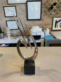 Bob Bennett Abstract Bronze Sculpture