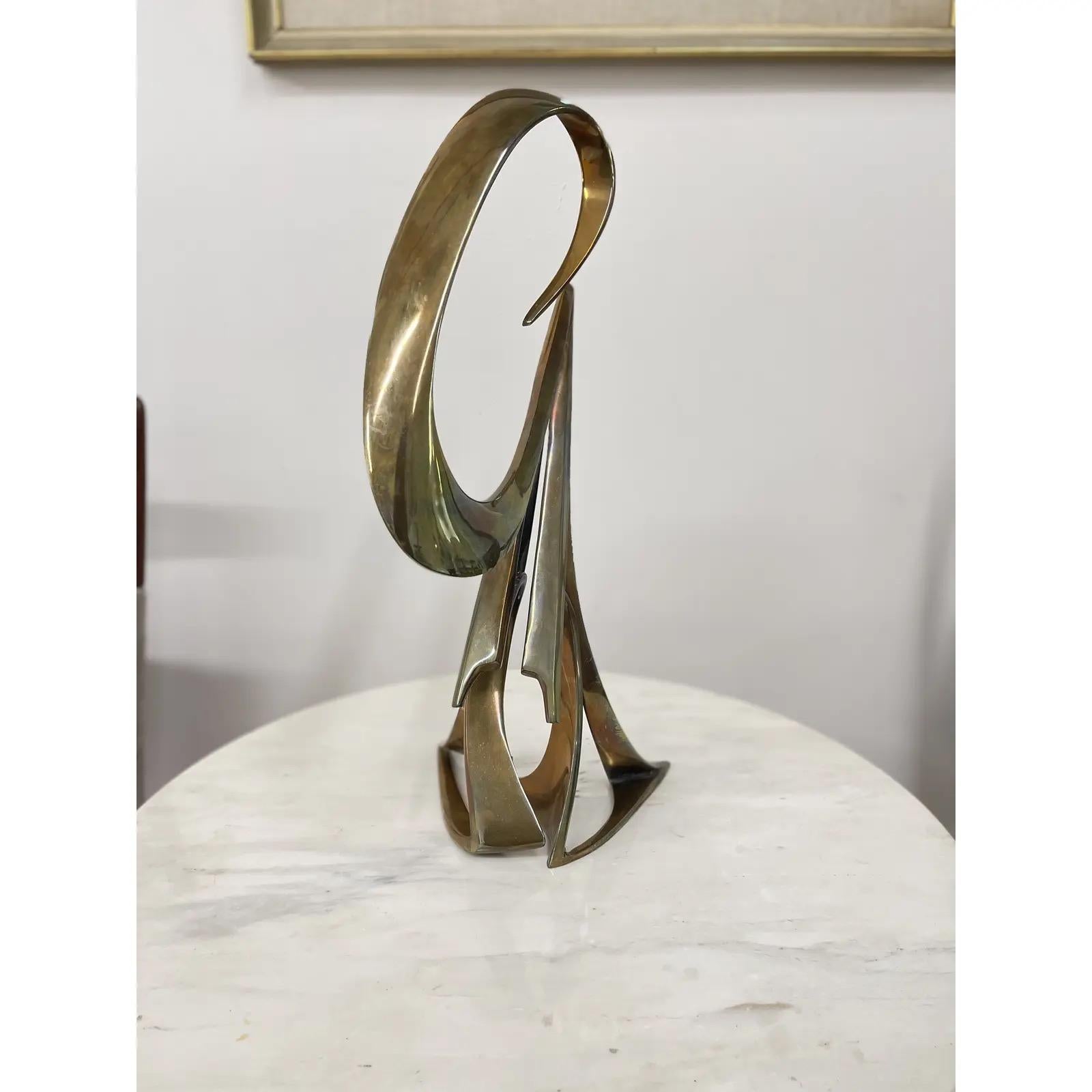 Bob Bennett Bronze Abstract Sculpture 1980s Numbered 25/50 For Sale 4