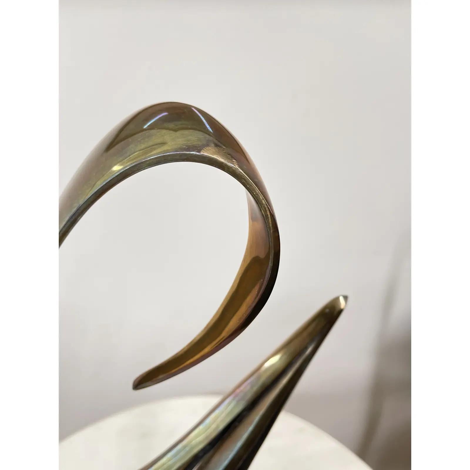 Mid-Century Modern Bob Bennett Bronze Abstract Sculpture 1980s Numbered 25/50 For Sale