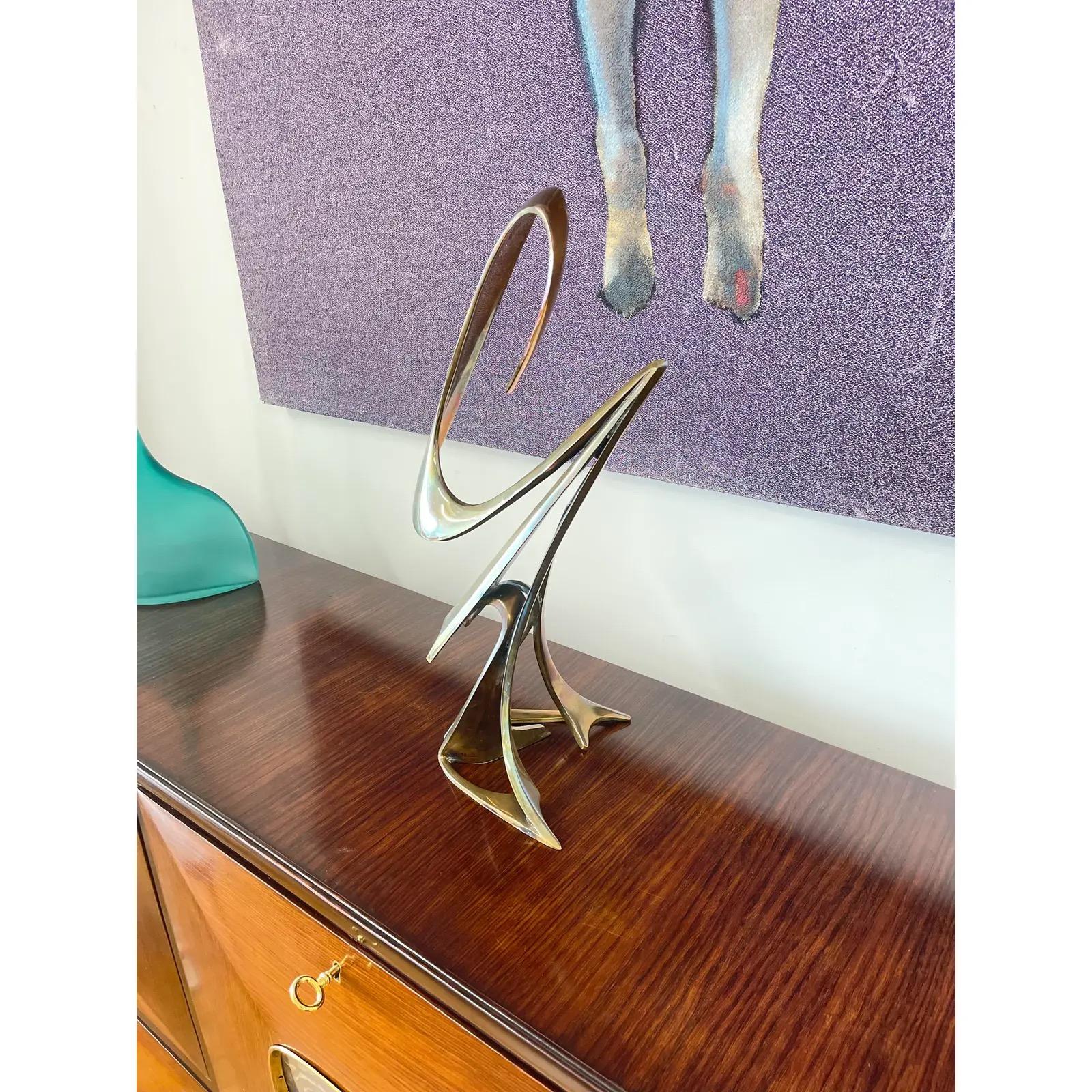 Bob Bennett Bronze Abstract Sculpture 1980s Numbered 25/50 For Sale 1