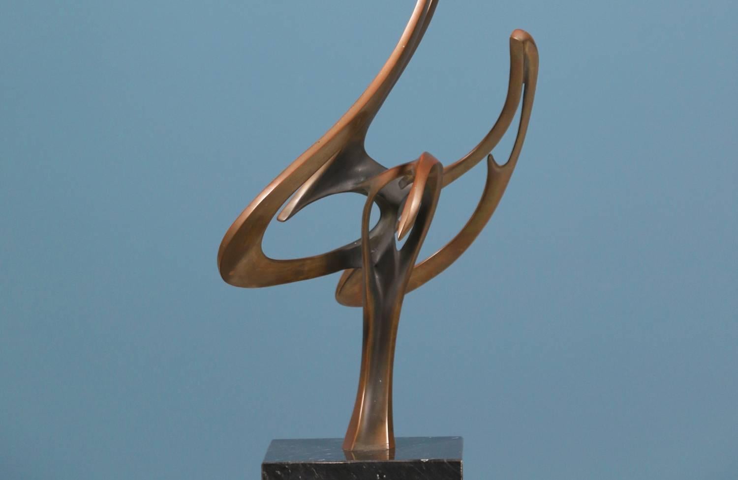 American Bob Bennett Bronze Abstract Sculpture
