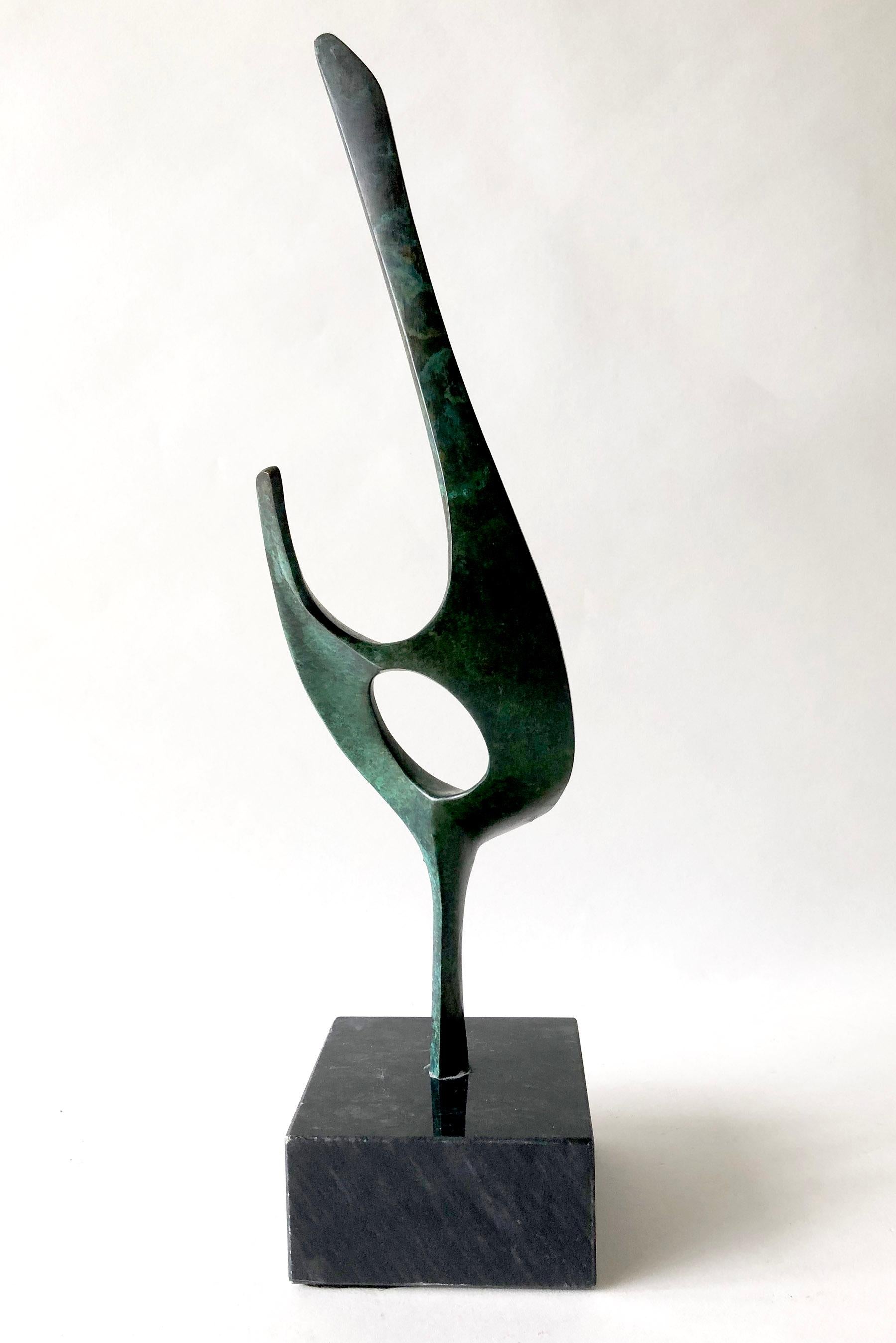 American Bob Bennett Bronze Marble Abstract Modern Sculpture
