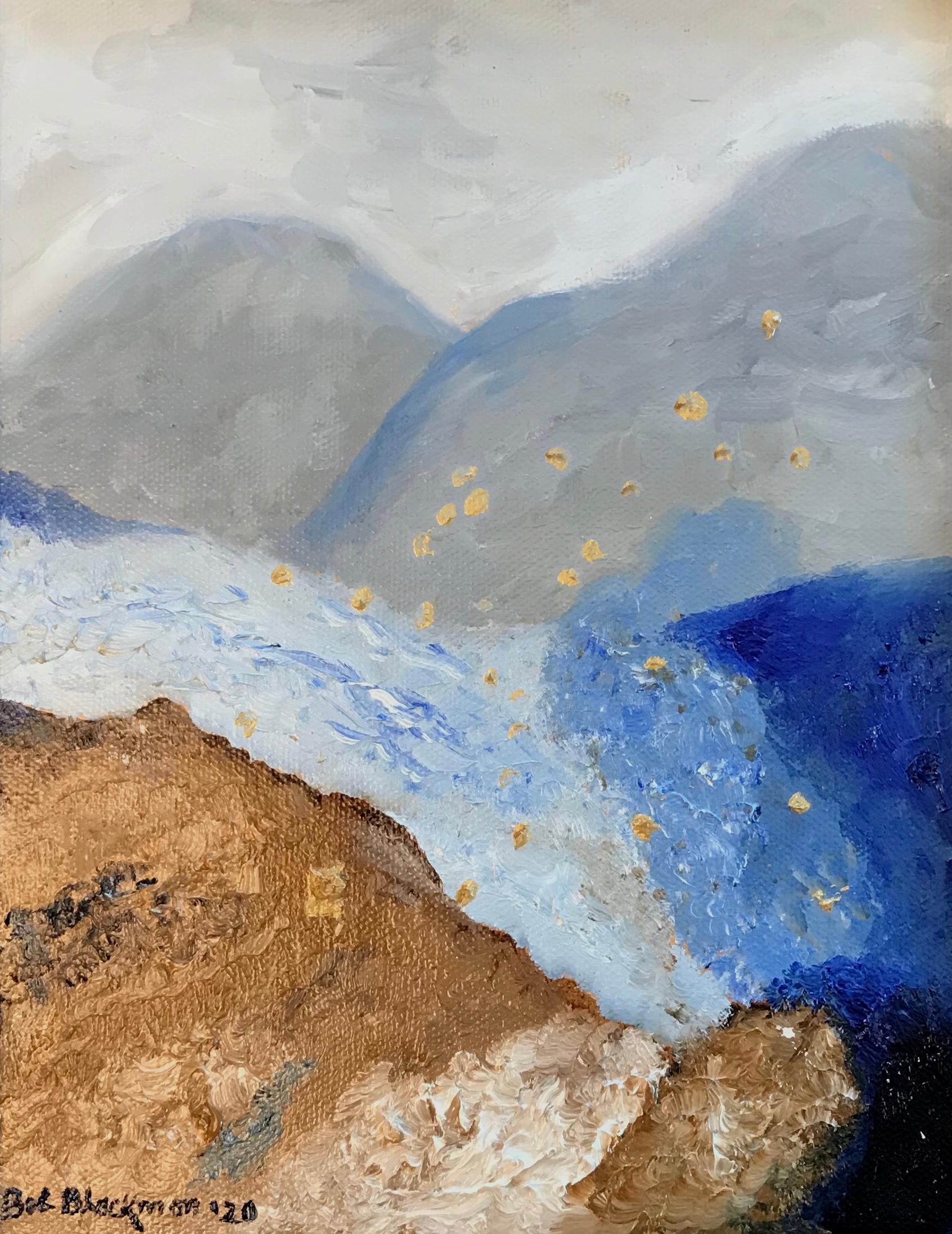Öl auf Leinwand -- Glacier Till – Painting von Bob Blackmon