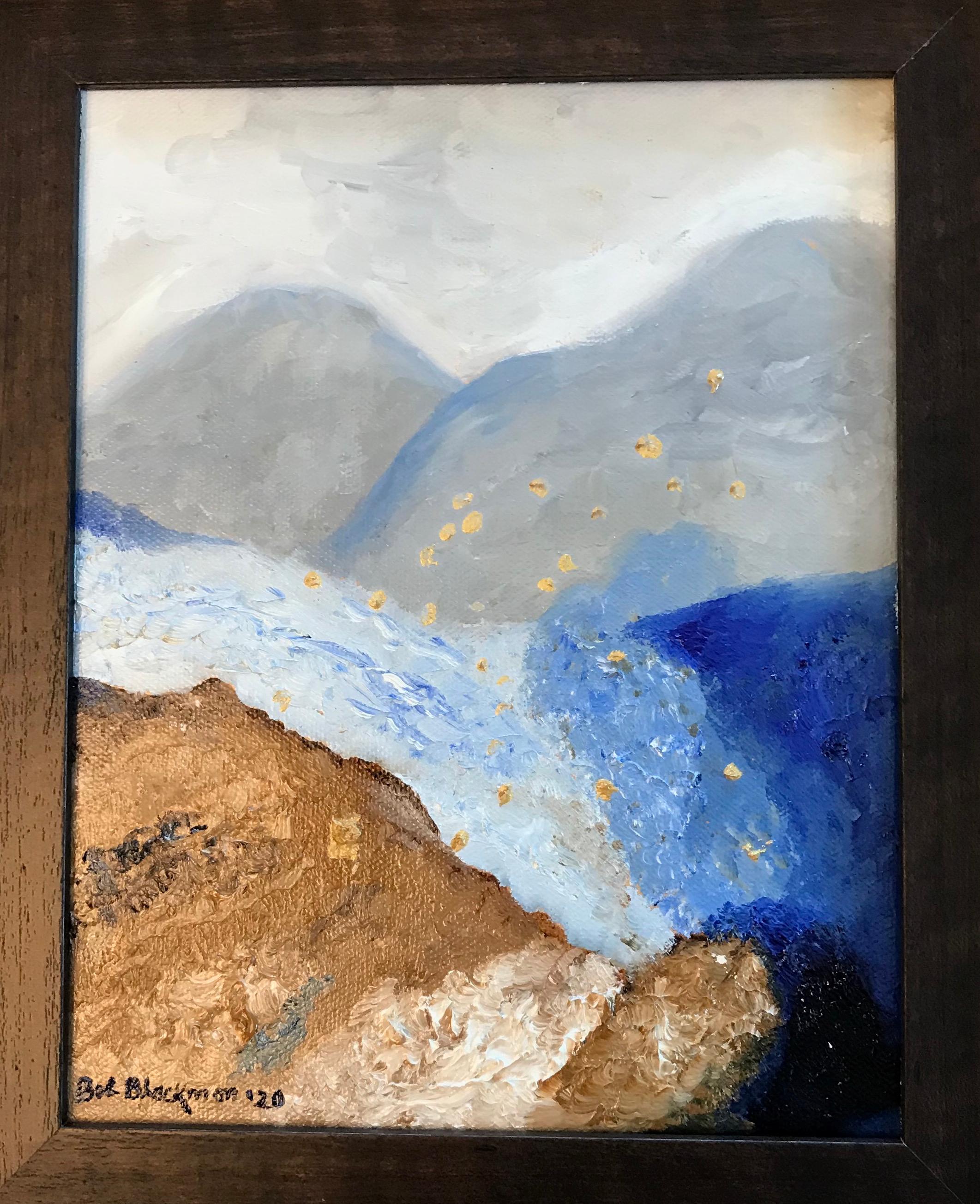 Bob Blackmon Abstract Painting - Oil on Canvas -- Glacier Till