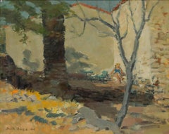 Bob Buys (1912-1970) - Olio del 1966, Seduto al sole