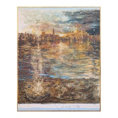 "Venere" Impressionista astratto Venezia, Italia Pittura architettonica di paesaggio