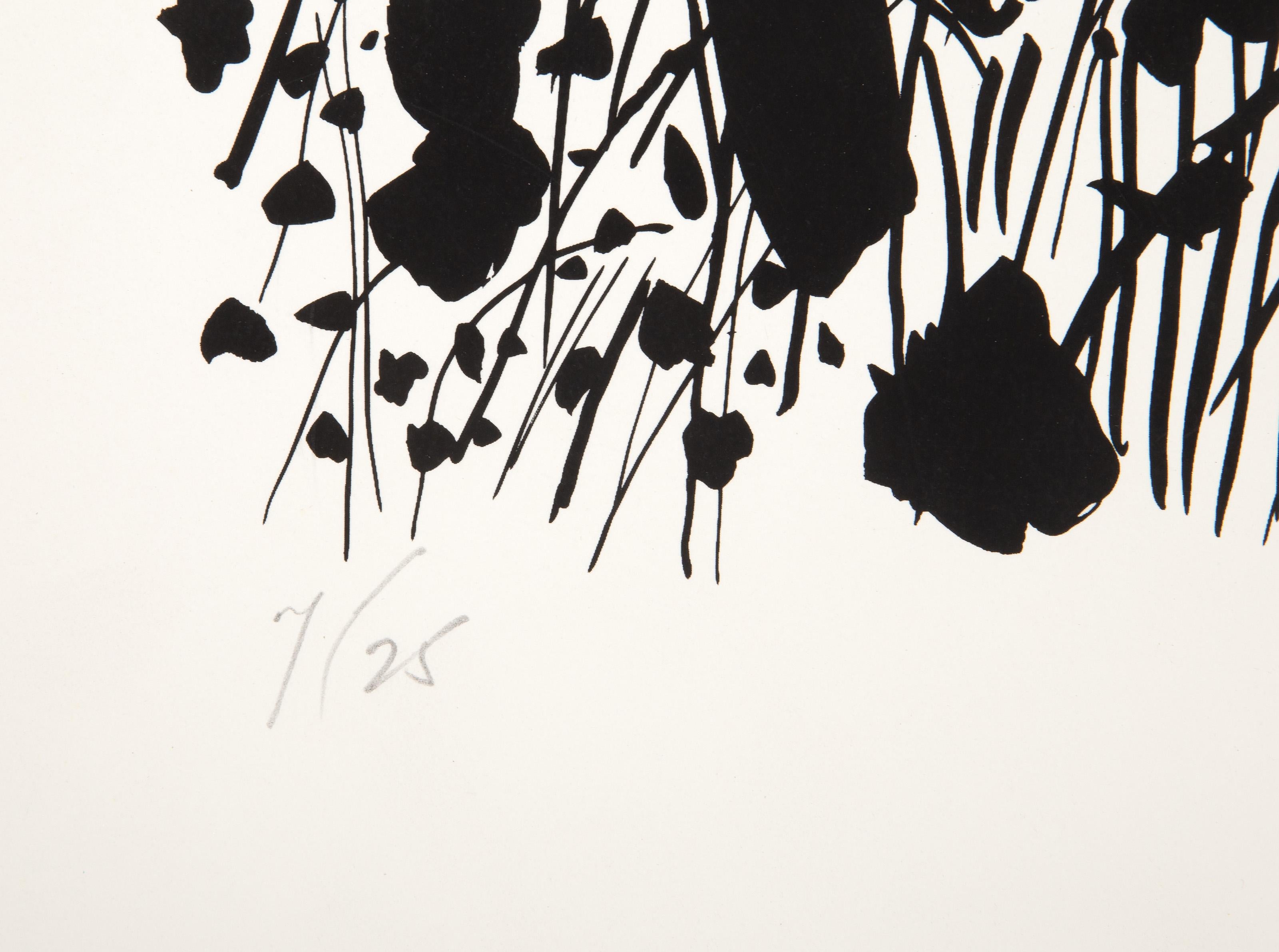 Cattails from Nantucket Seriers, Minimalist Screenprint by Bob Cato - Print by Bob Cato 