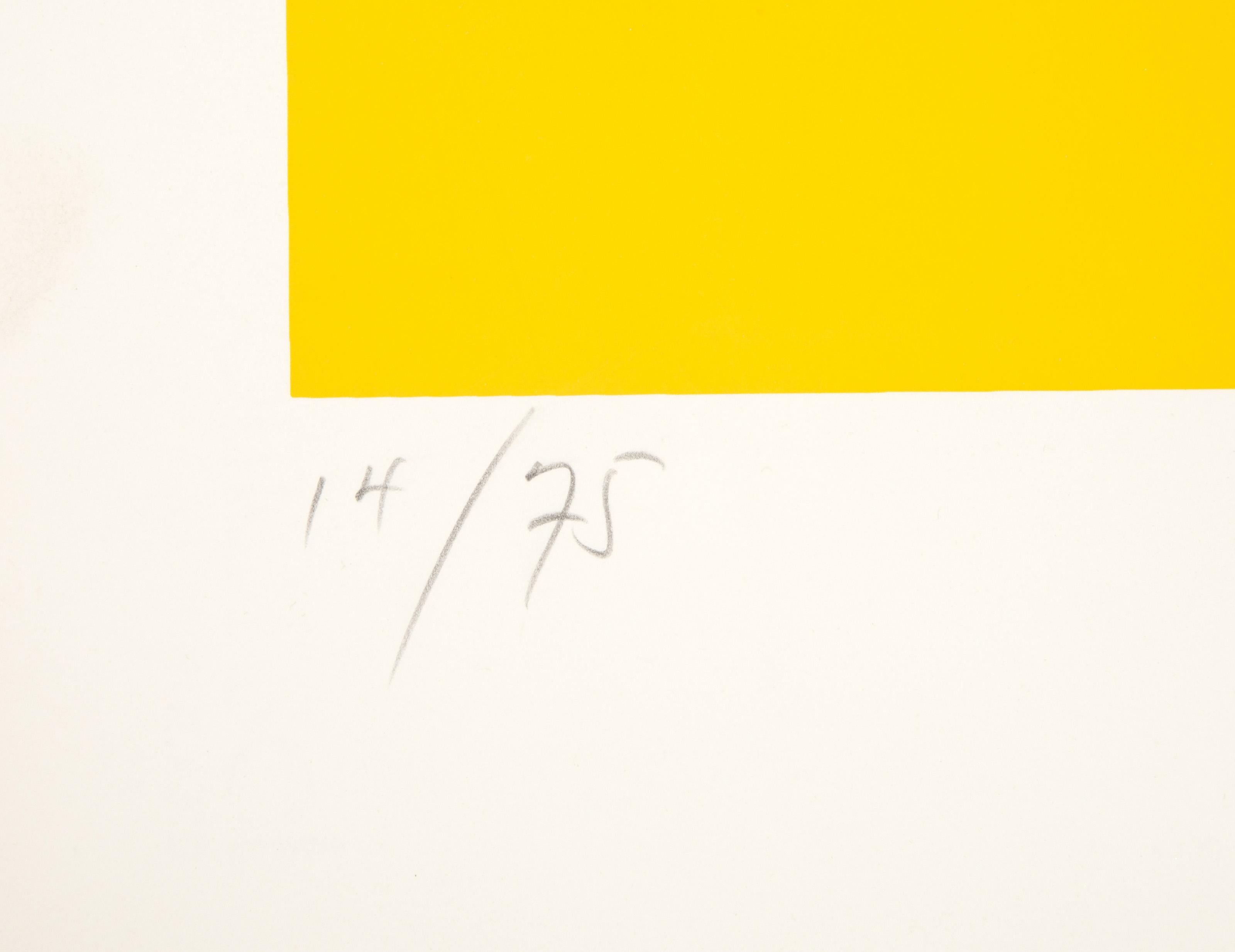 Tierra pantanosa de la serie Nantucket (amarillo), serigrafía moderna de Bob Cato - Print de Bob Cato 