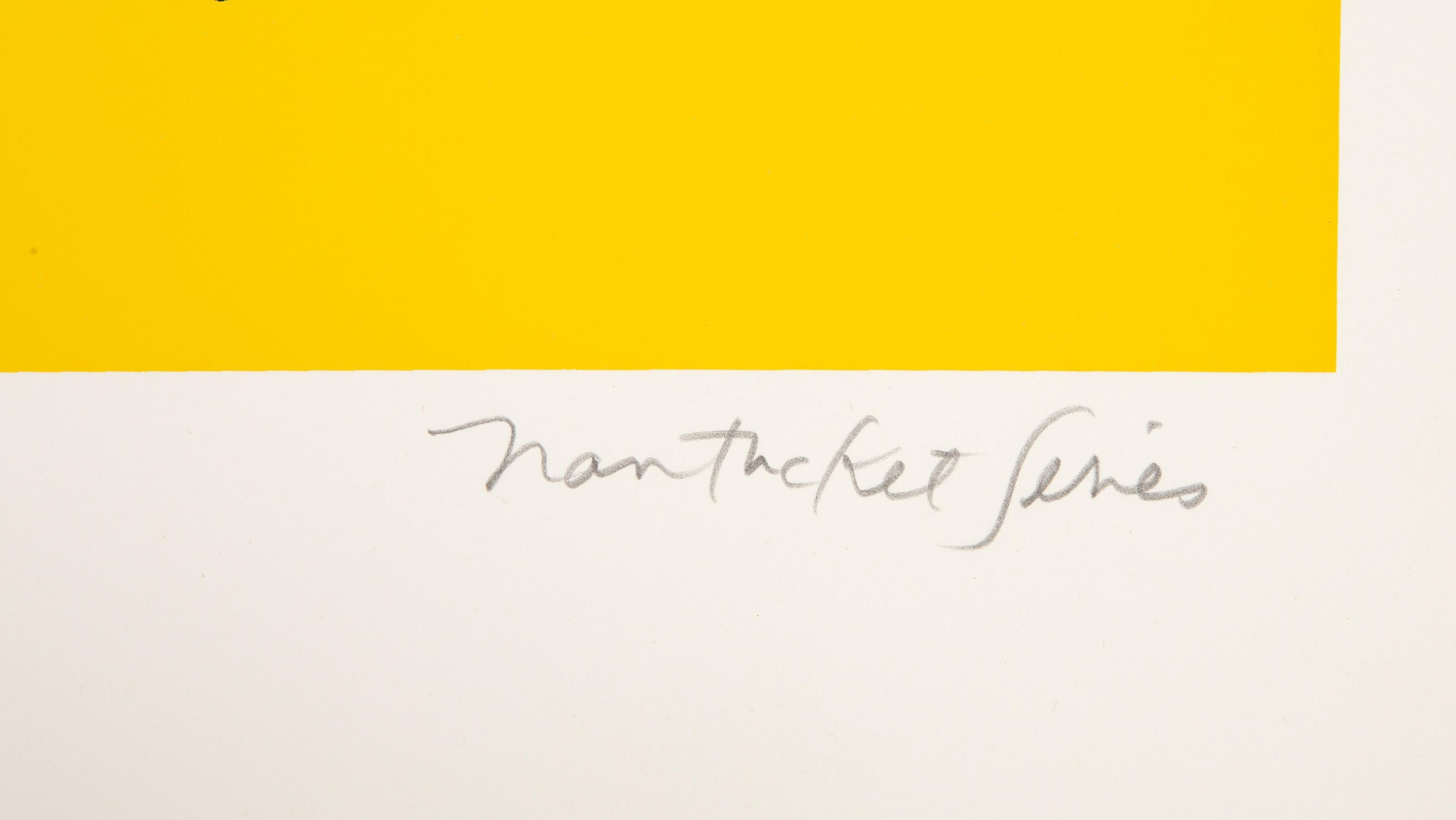 Tierra pantanosa de la serie Nantucket (amarillo), serigrafía moderna de Bob Cato - Landscape Print Amarillo de Bob Cato 