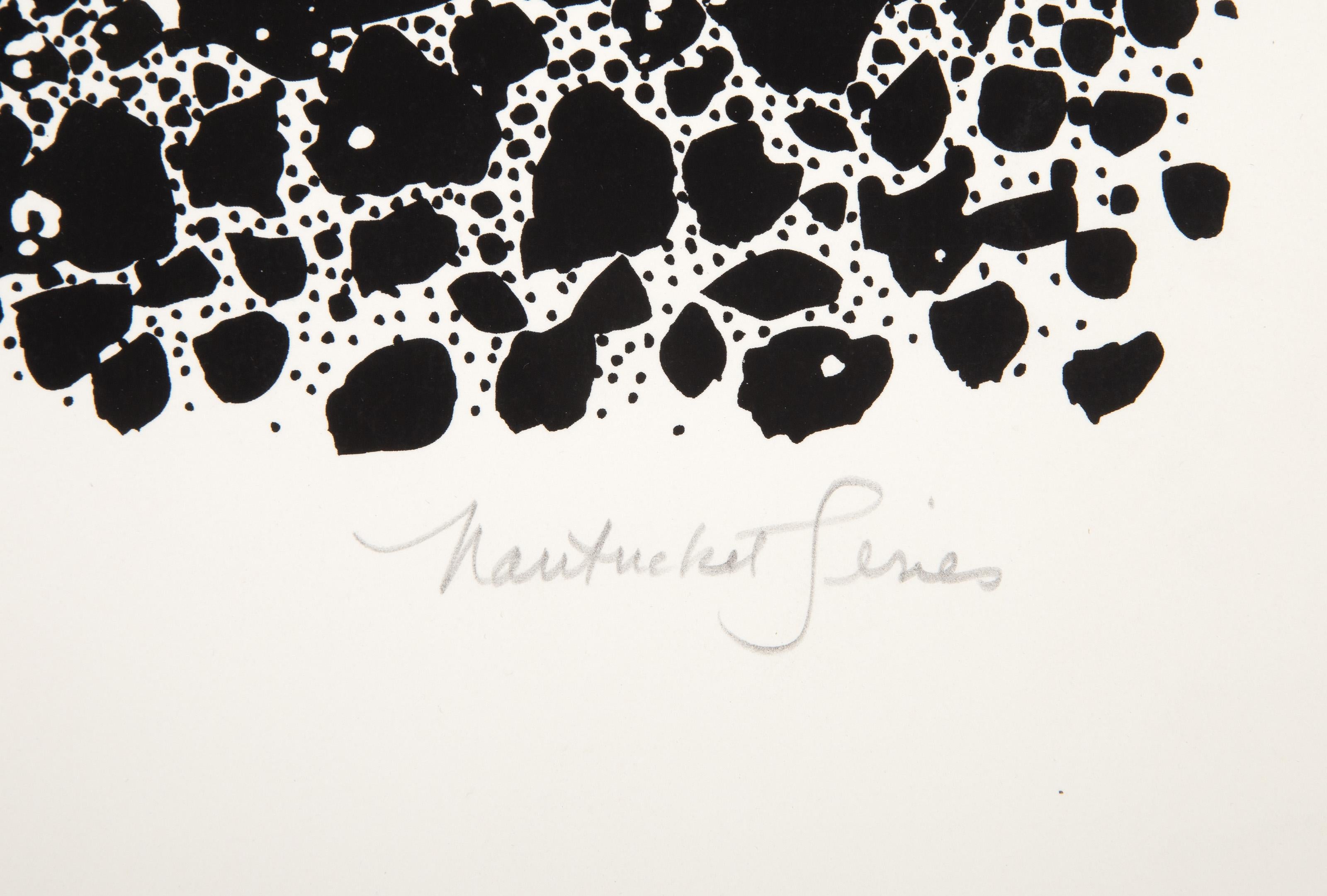 Bodegón de la serie Nantucket, serigrafía minimalista de Bob Cato - Still-Life Print Gris de Bob Cato 
