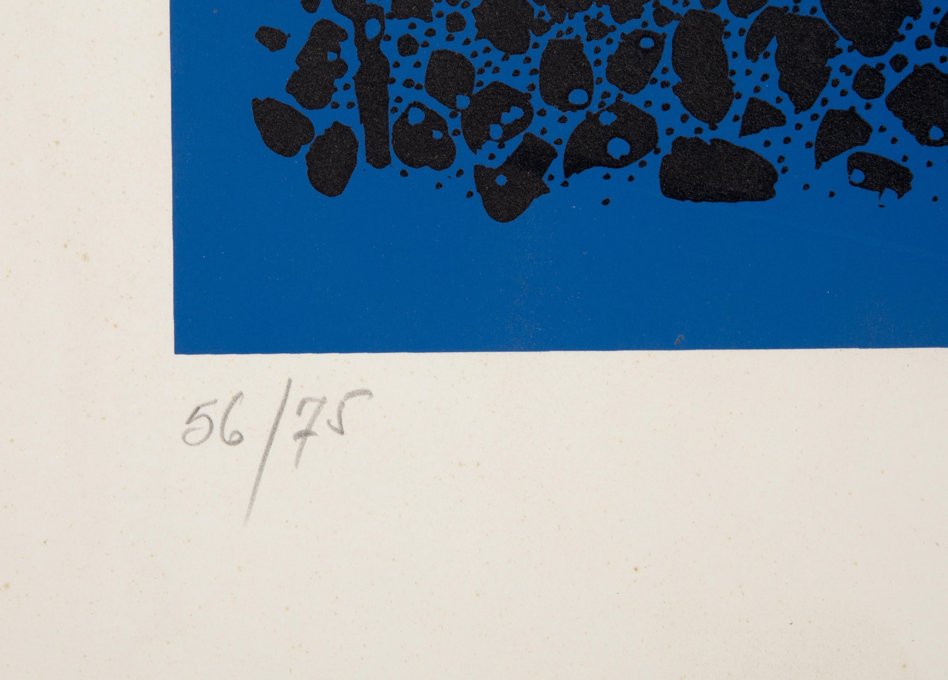 Natura morta della serie Nantucket (blu), serigrafia moderna di Bob Cato - Print di Bob Cato 