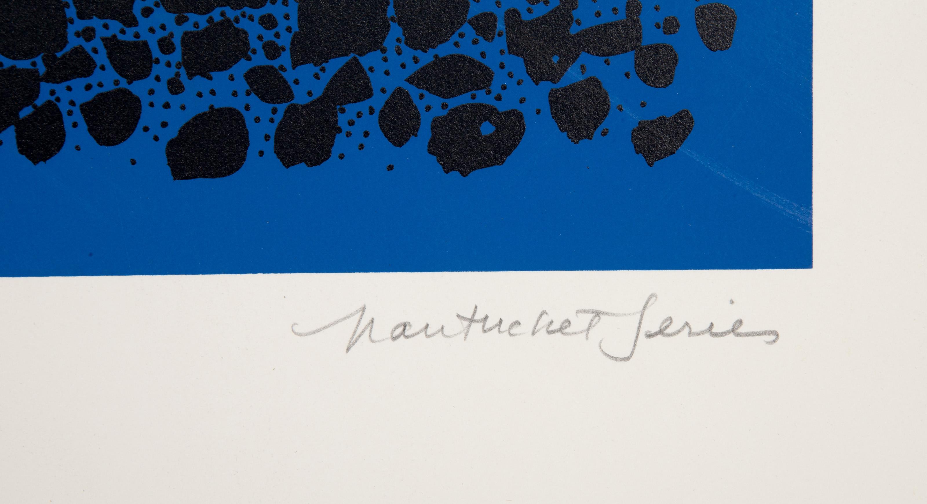 Natura morta della serie Nantucket (blu), serigrafia moderna di Bob Cato - Landscape Print Blu di Bob Cato 