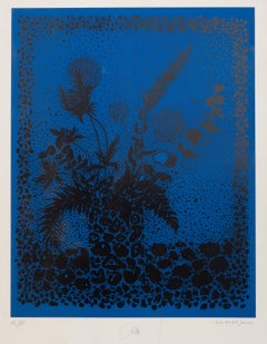 Stillleben aus der Nantucket-Serie (Blau), moderner Siebdruck von Bob Cato