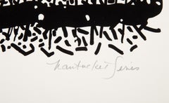 Hierba alta de la serie Nantucket (blanco y negro), serigrafía moderna de Bob Cato