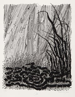 Tall Grass from the Nantucket Series (B&W), Modern Screenprint by Bob Cato