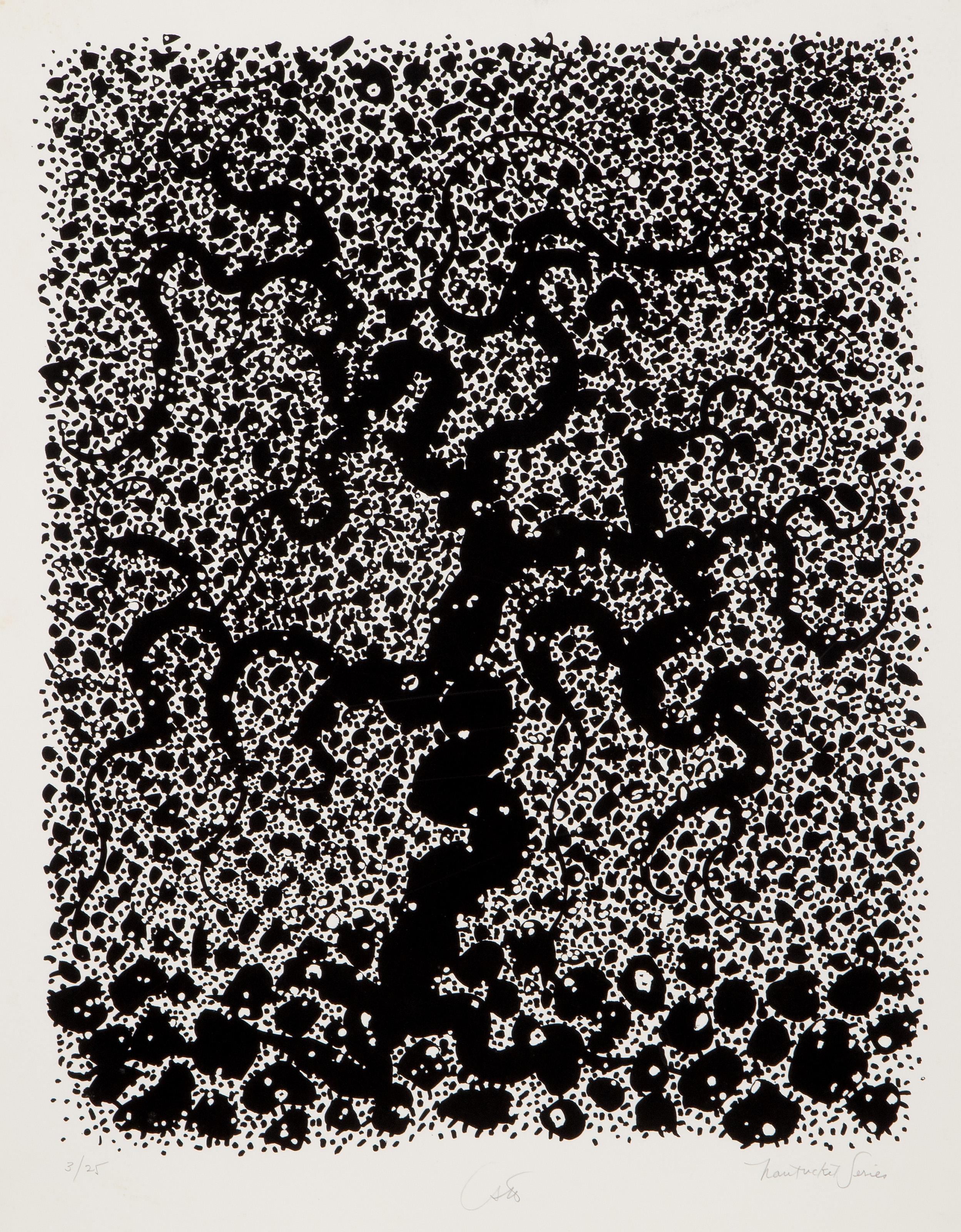 Árbol de la serie Nantucket, serigrafía minimalista de Bob Cato