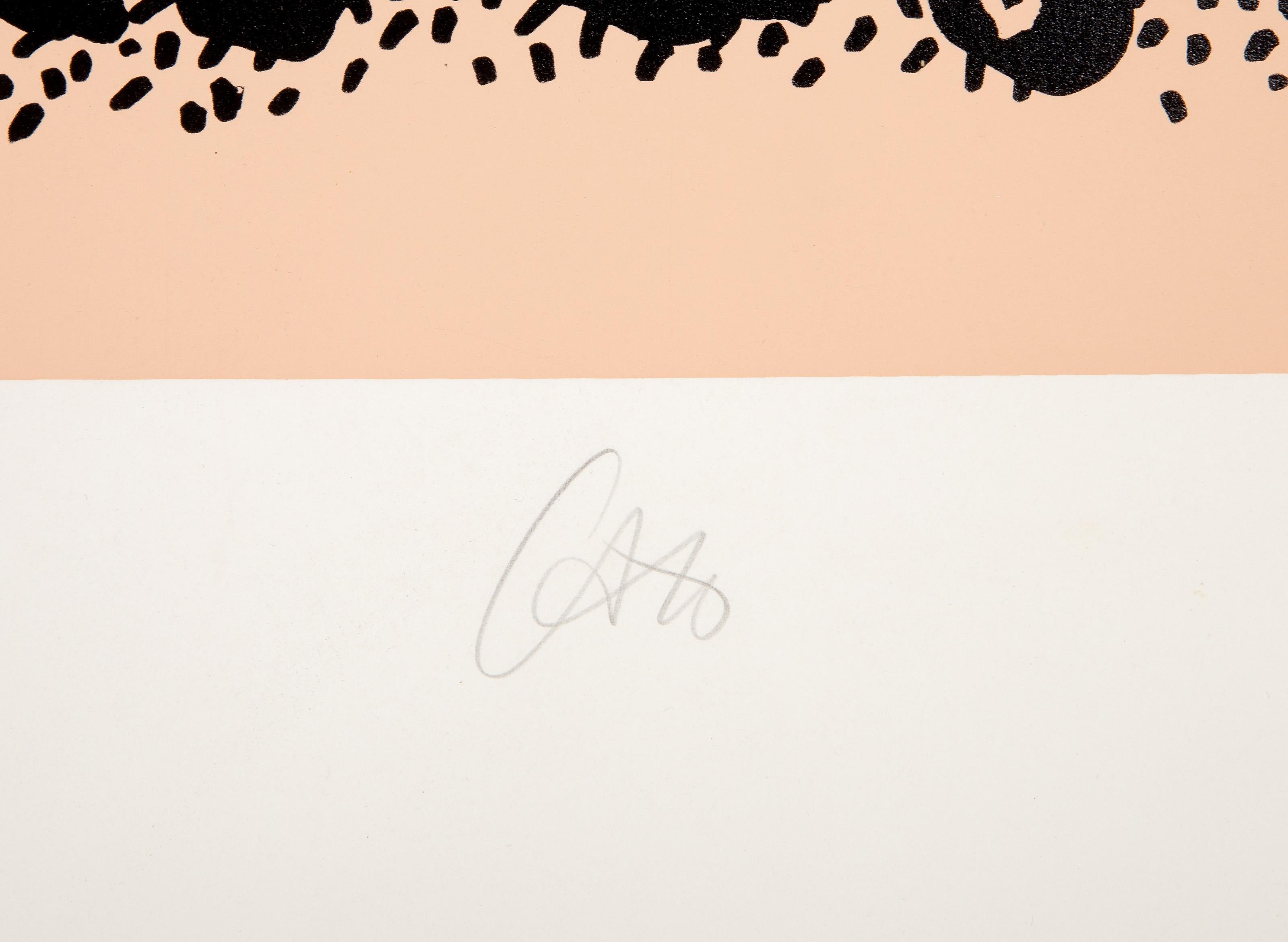 Tree from Nantucket Series (Tan), Modern Screenprint by Bob Cato - Beige Landscape Print by Bob Cato 