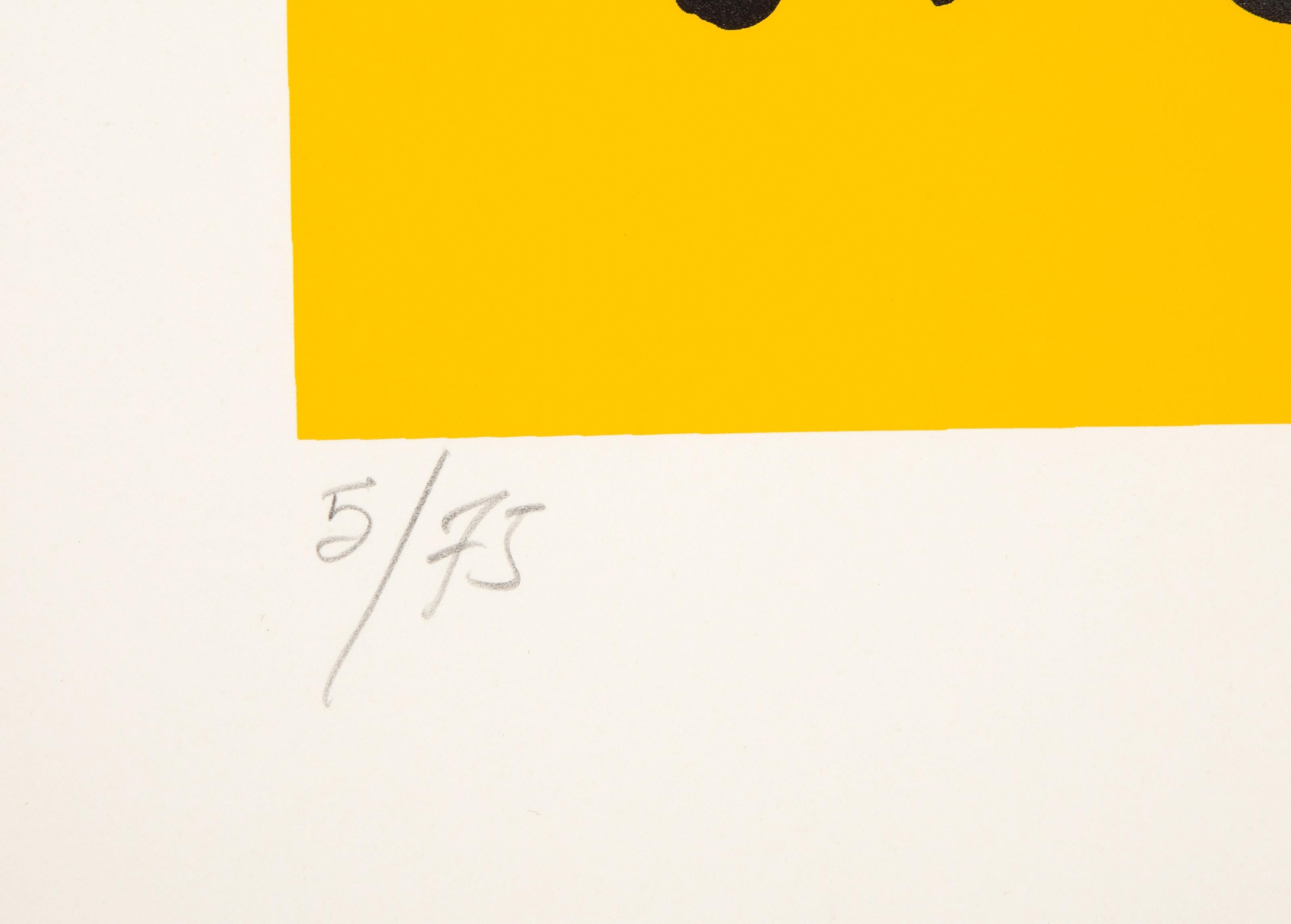 White Fish From the Nantucket Series (Yellow), Modern Screenprint by Bob Cato - Print by Bob Cato 