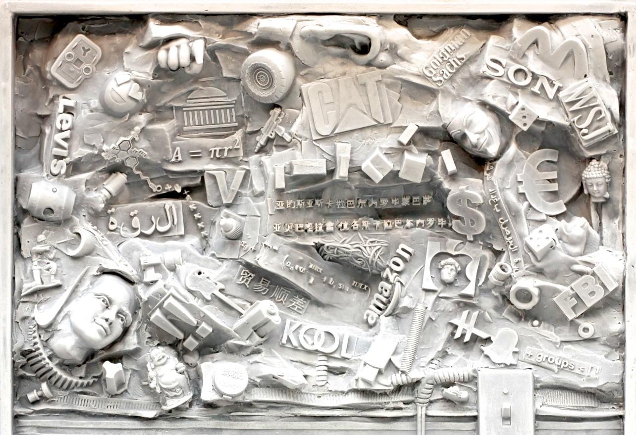 A few years ago I began developing high relief wall mounted sculptures, a departure from my longstanding practice of figures and heads sculpted in clay.  I was seeking some of the spontaneity and contemporary voice I’d been envious of in collage