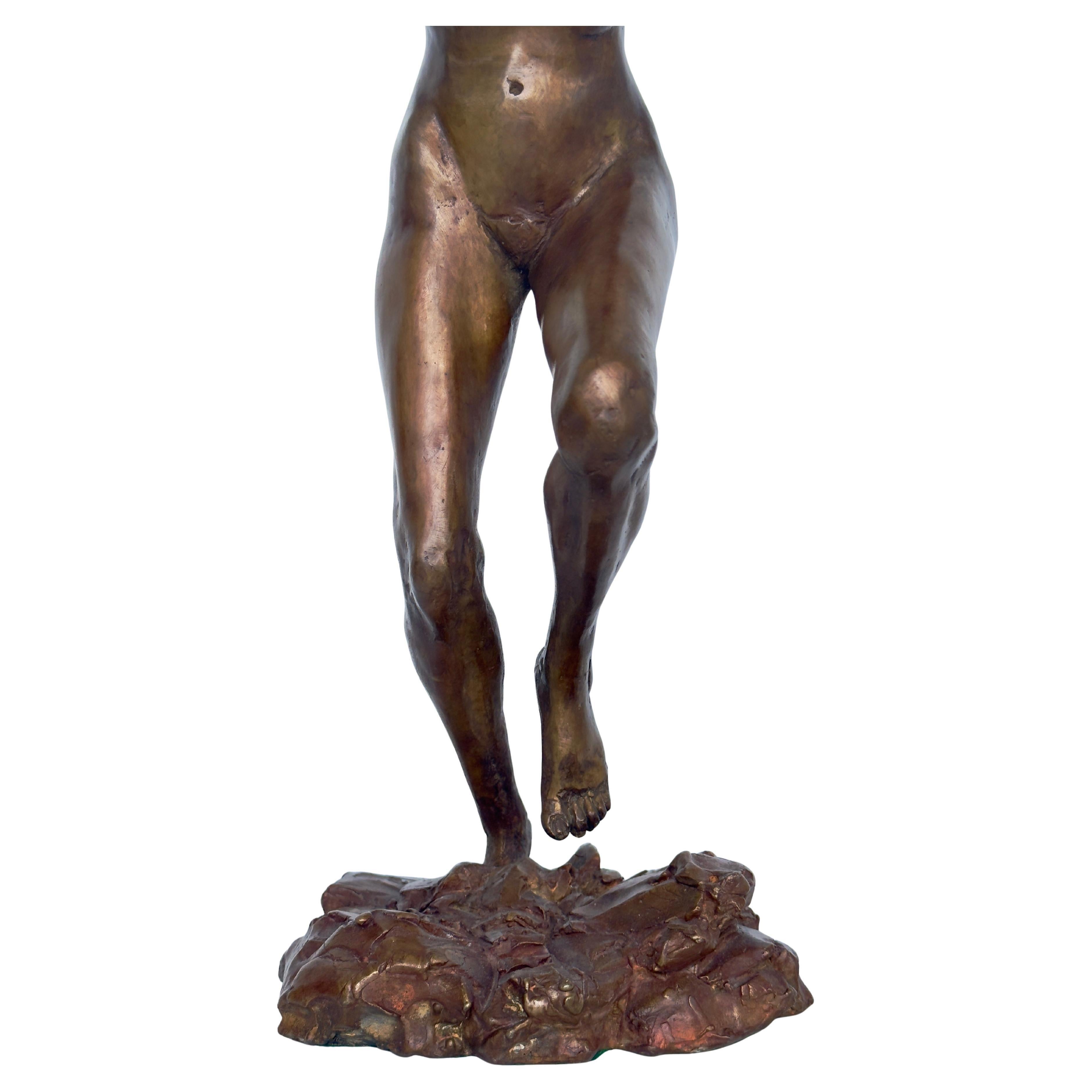 Sculpture en bronze d'un nu sauteur en vente 5