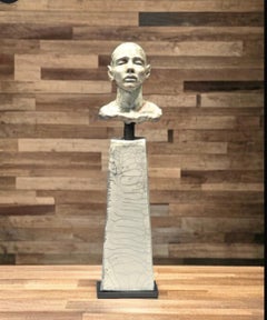 Noborigama Man on Pillar- Eyes Closed