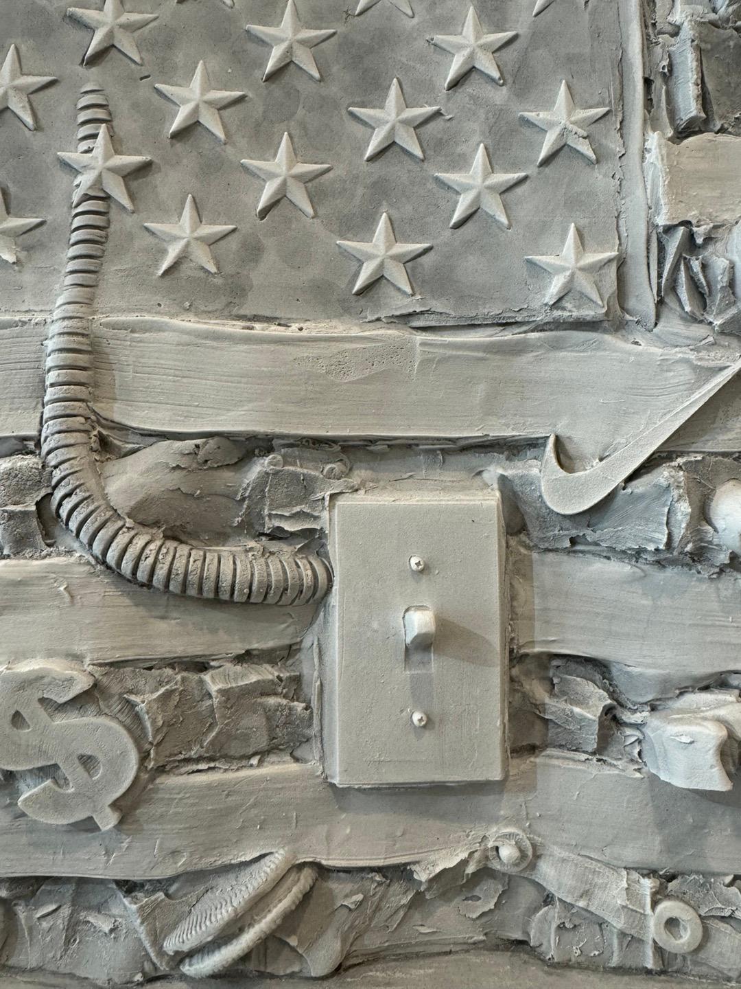 Shared Spaces Study #1 - Gray Figurative Sculpture by Bob Clyatt