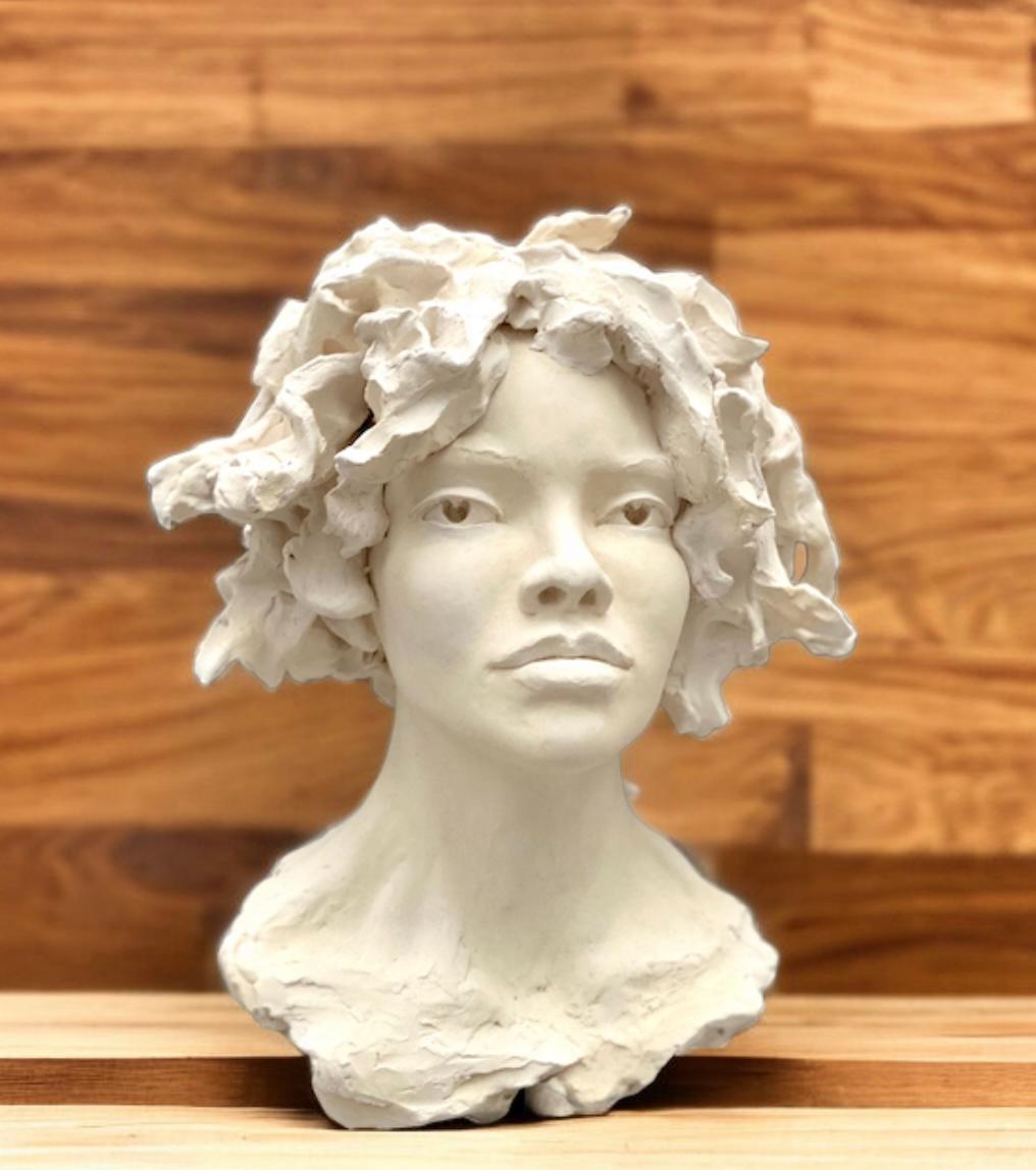 Woman's Head, 2020 - Sculpture by Bob Clyatt