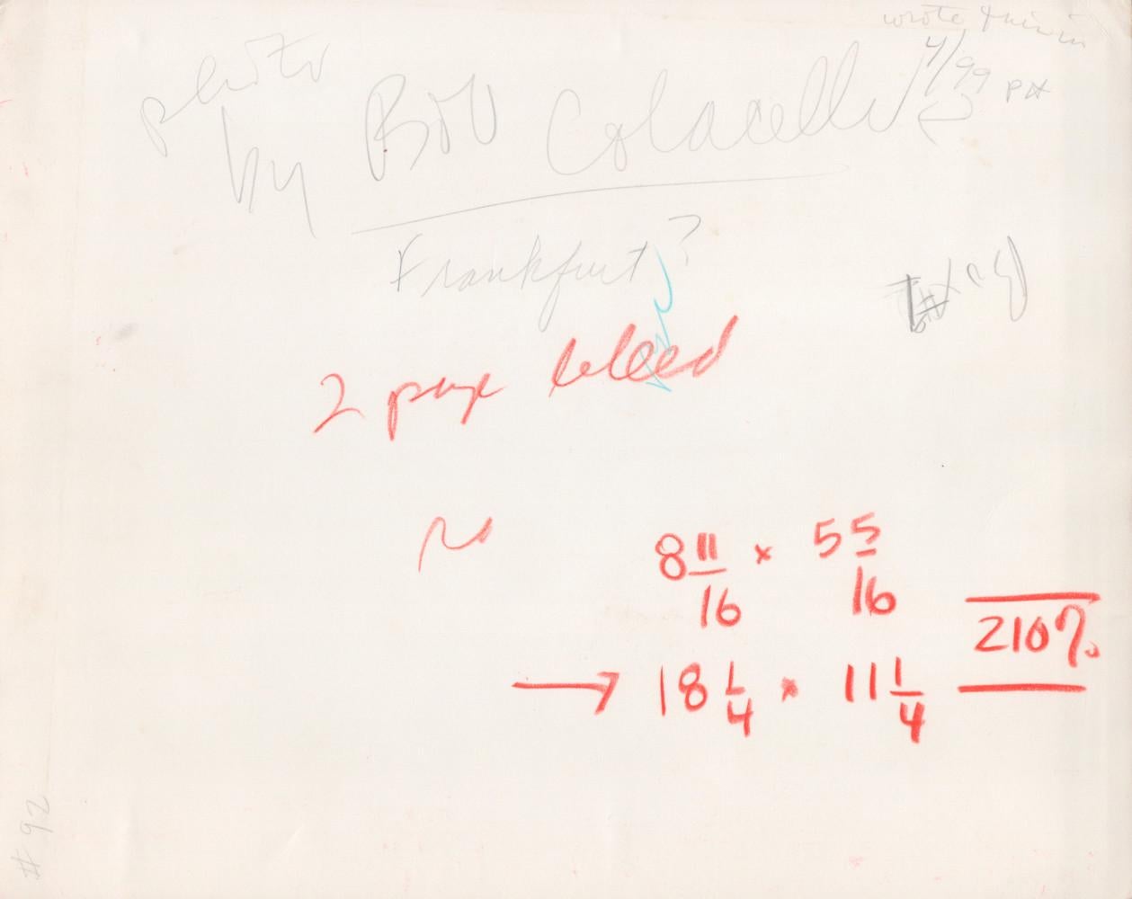 Foto di Andy Warhol scattata alla sua mostra di Francoforte - Photograph di Bob Colacello