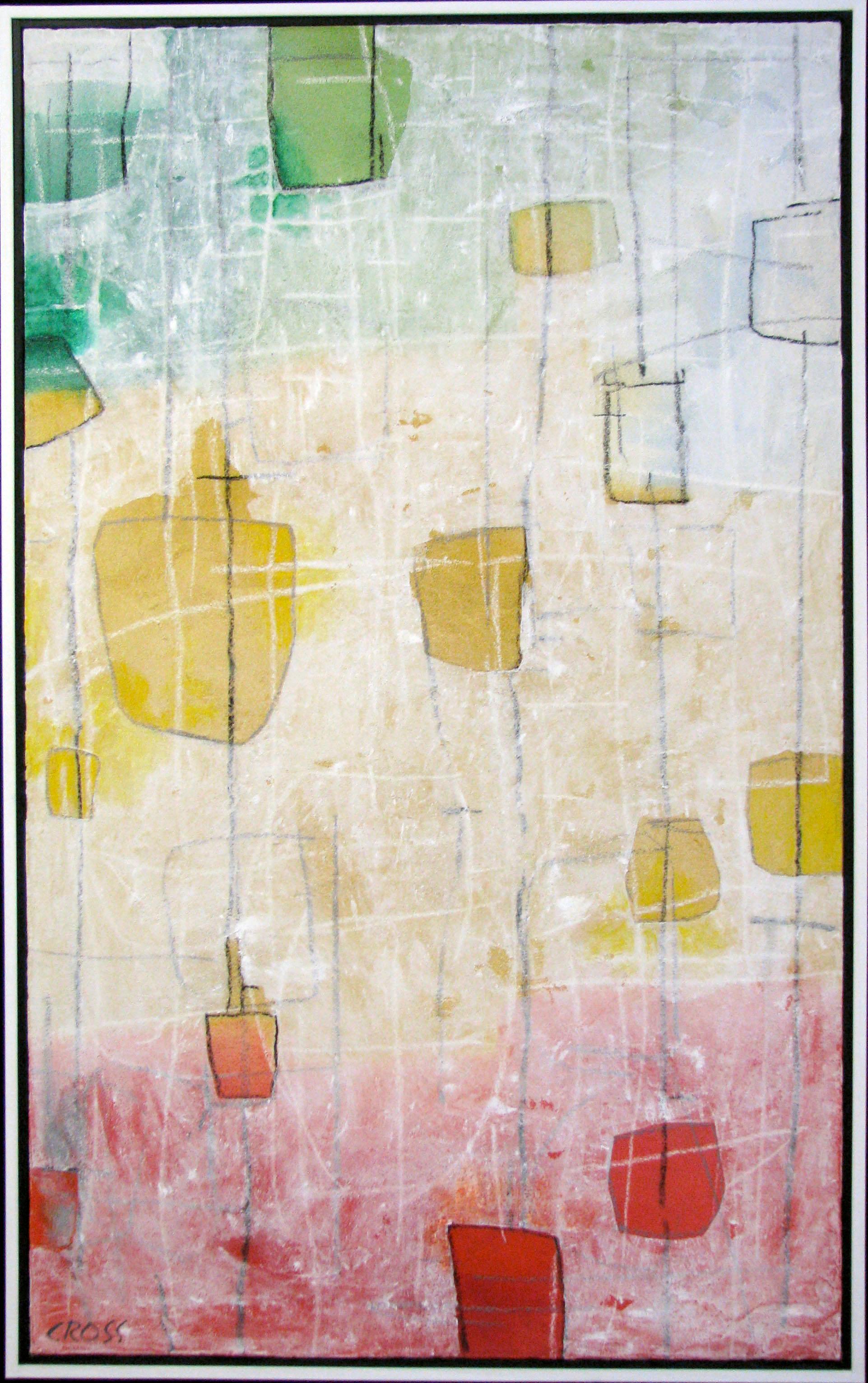 Bob Cross Abstract Painting - Paper Lantern II
