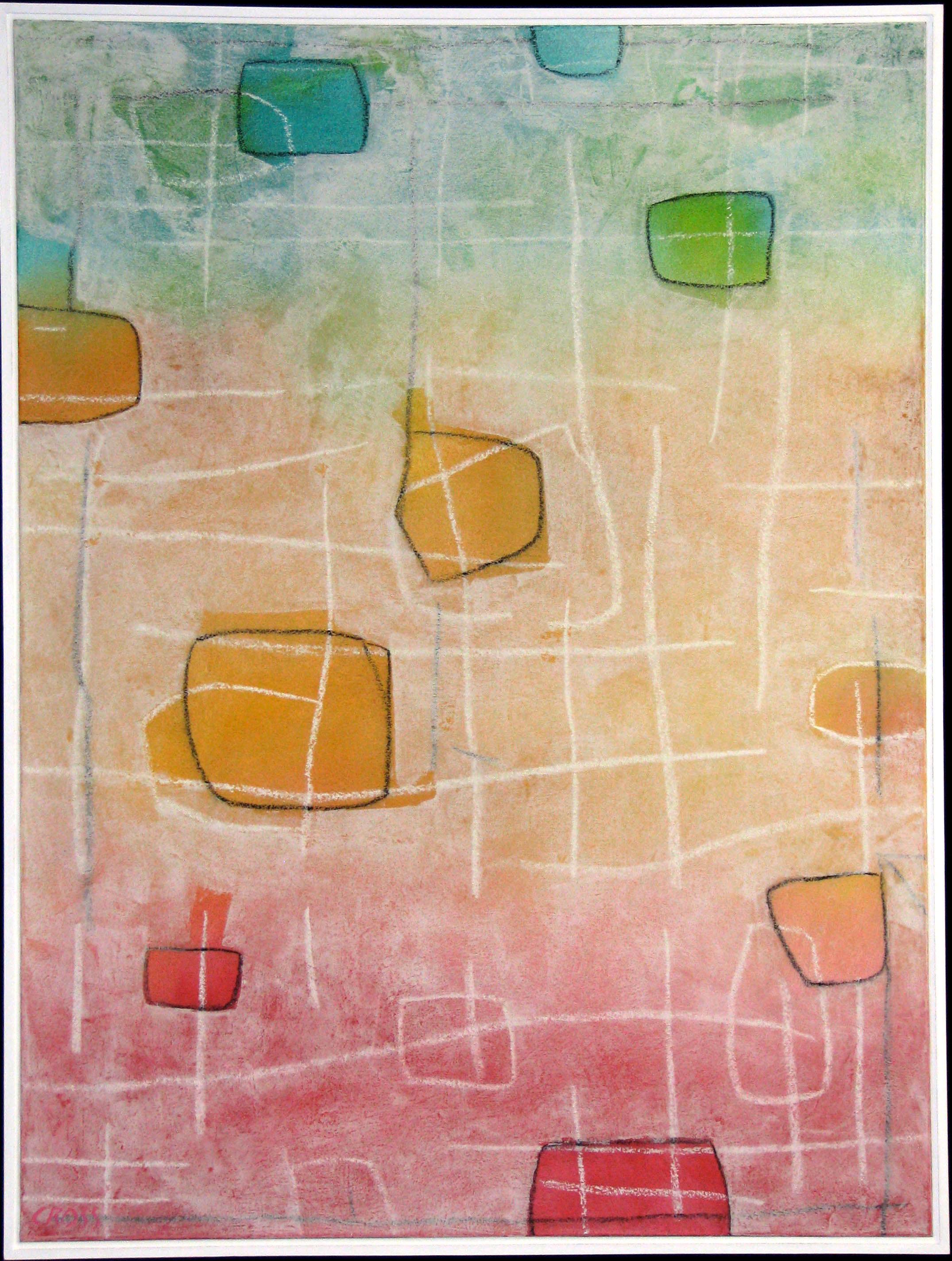 Bob Cross Abstract Painting – Papierlaterne IX.