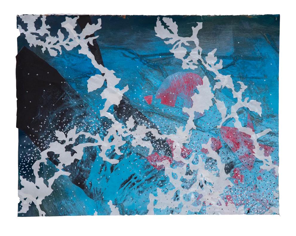 Lawrenceville Landschaft #8 – Mixed Media Art von Bob Dilworth