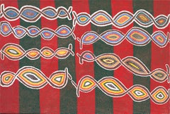 Bob Dingle Tjapanangka  "Hombres Goanna de Wati Kutjara" 80x120 cm