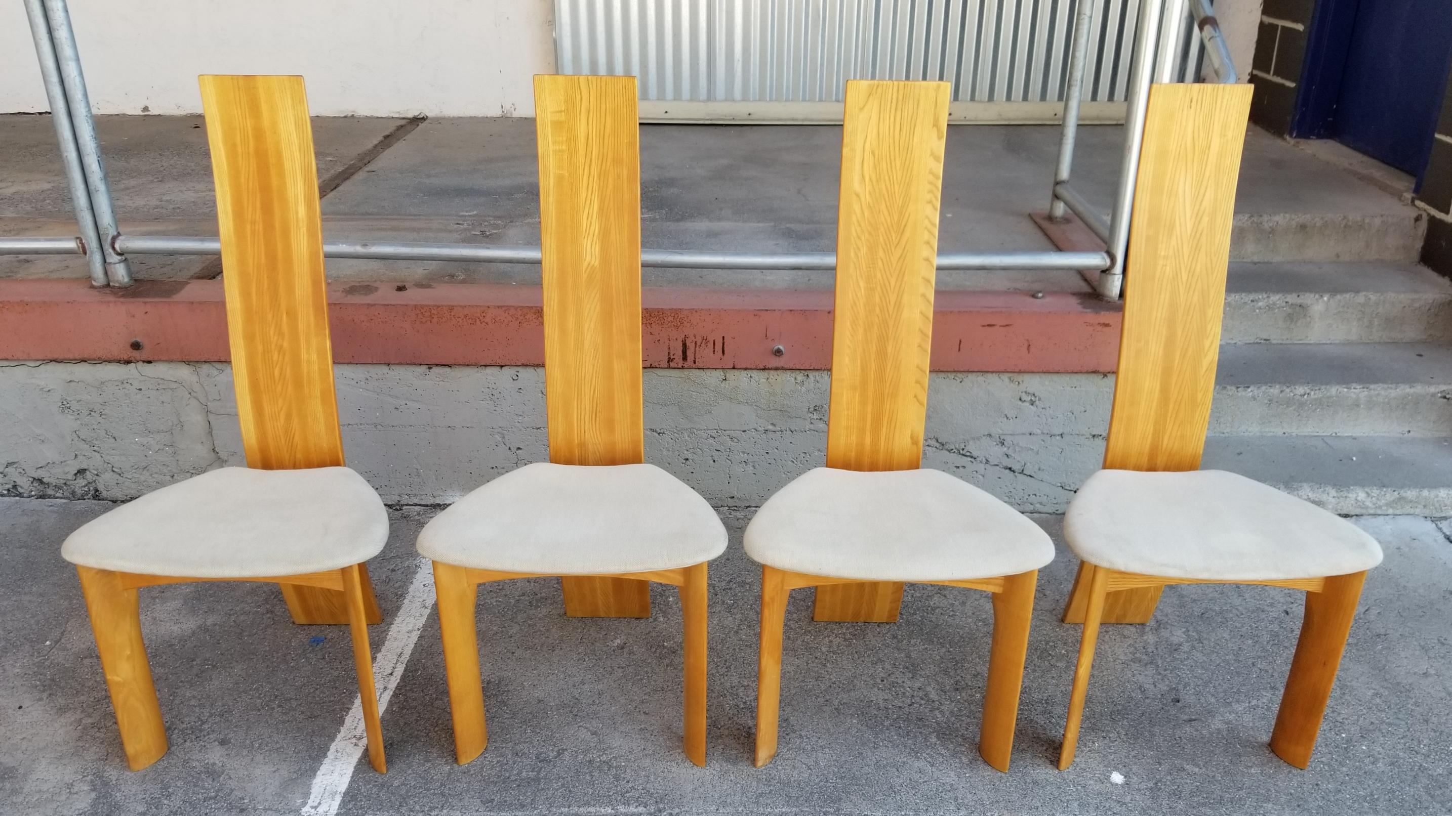 Bob & Dries Van Der Berghe Sculptural Dining Chairs In Good Condition In Fulton, CA