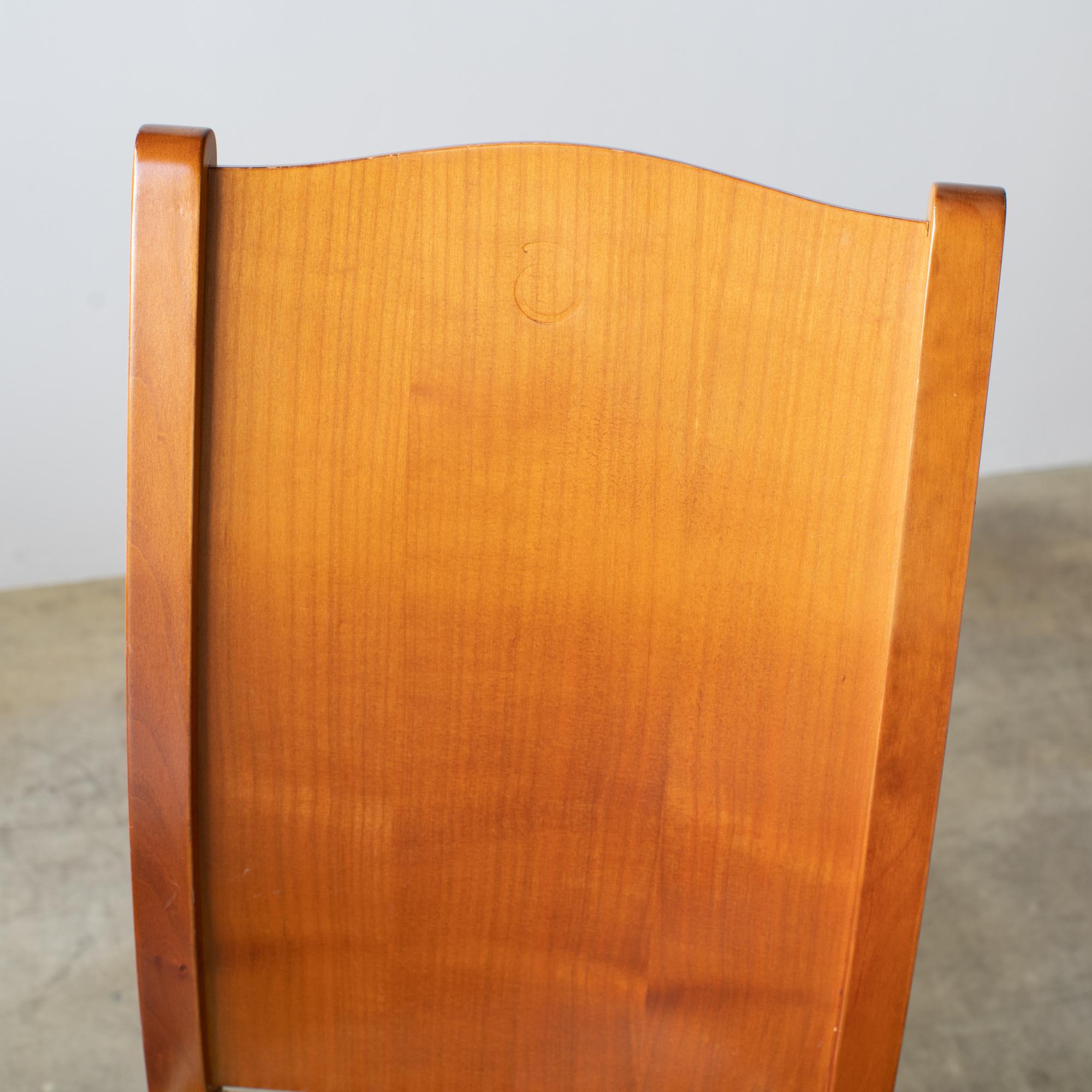 Bob Dubois Philippe Starck Sedia in stile postmoderno Wood in vendita 2