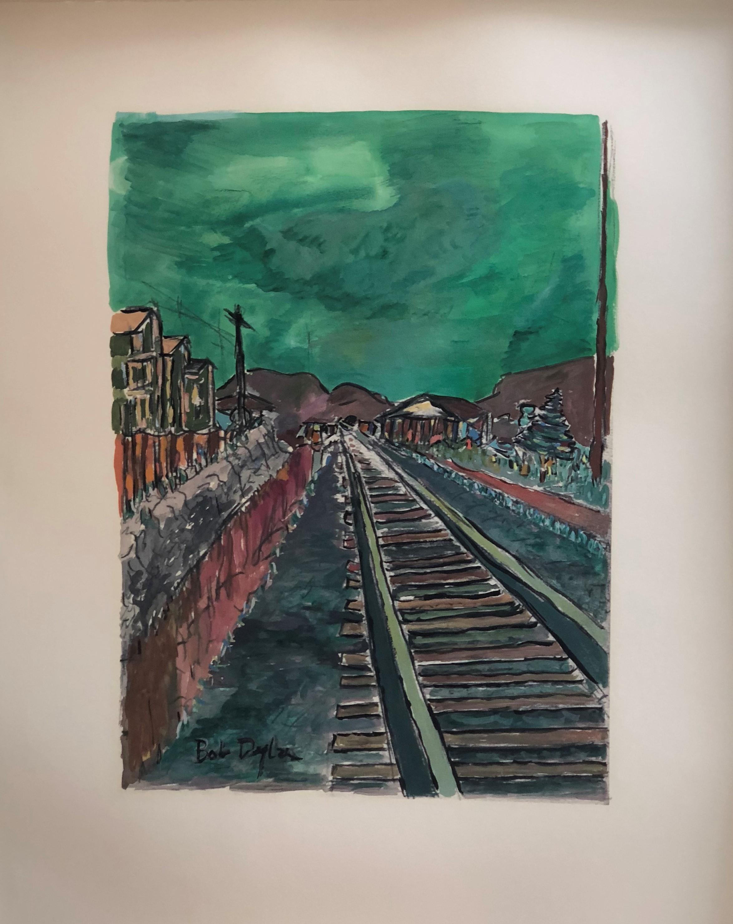 Train Tracks - Print by Bob Dylan