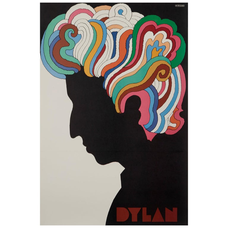 Bob Dylan Original Vintage US Souvenir Poster by Milton Glaser, 1967