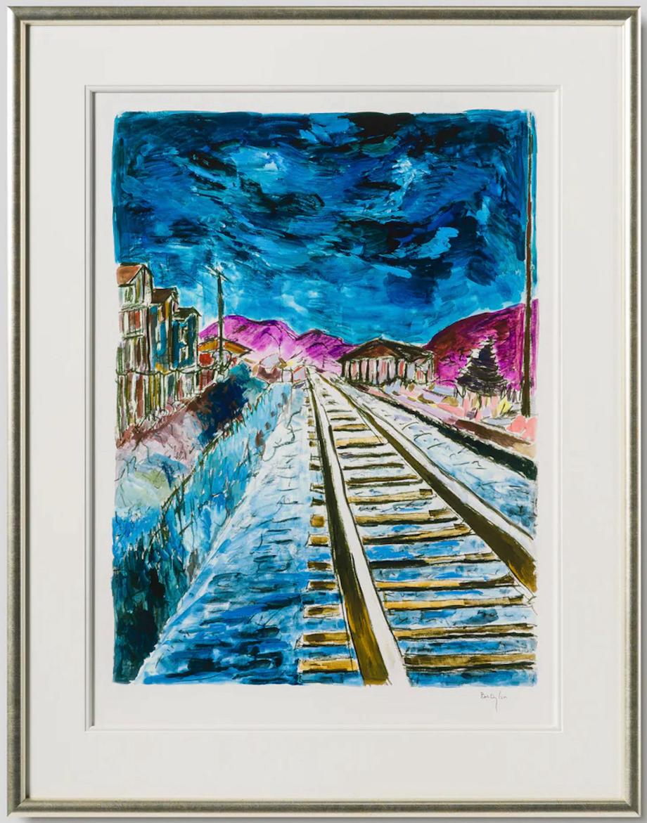 Bob Dylan - Train Tracks - Blue - Large