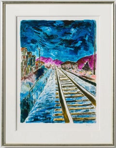 Bob Dylan - Bob Dylan - Train Tracks - Blue - Large Bob Dylan - Train Tracks - Blue - Large