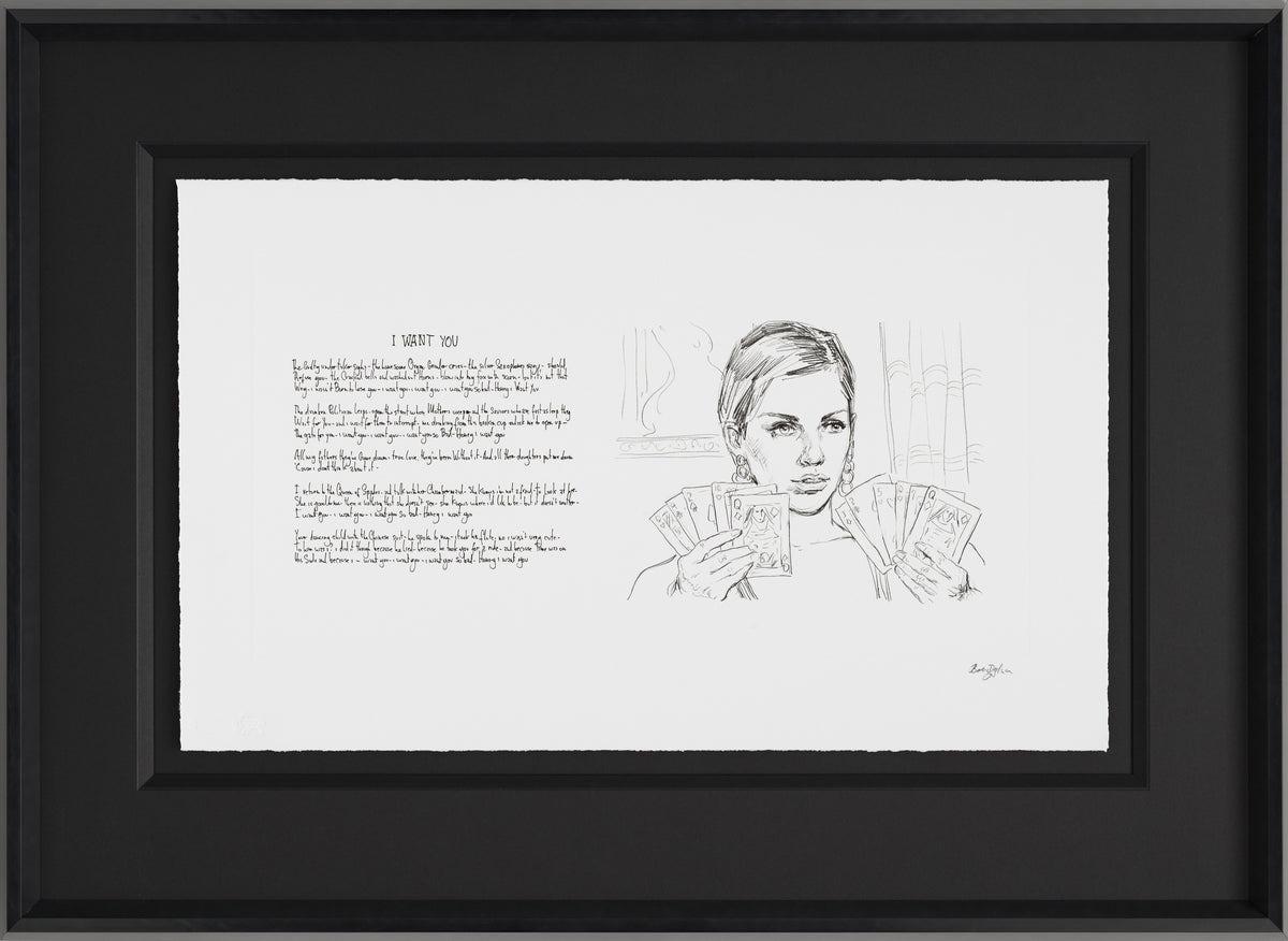 I Want You - from Mondo Scripto - Original Bob Dylan Lyrics and Fine Art