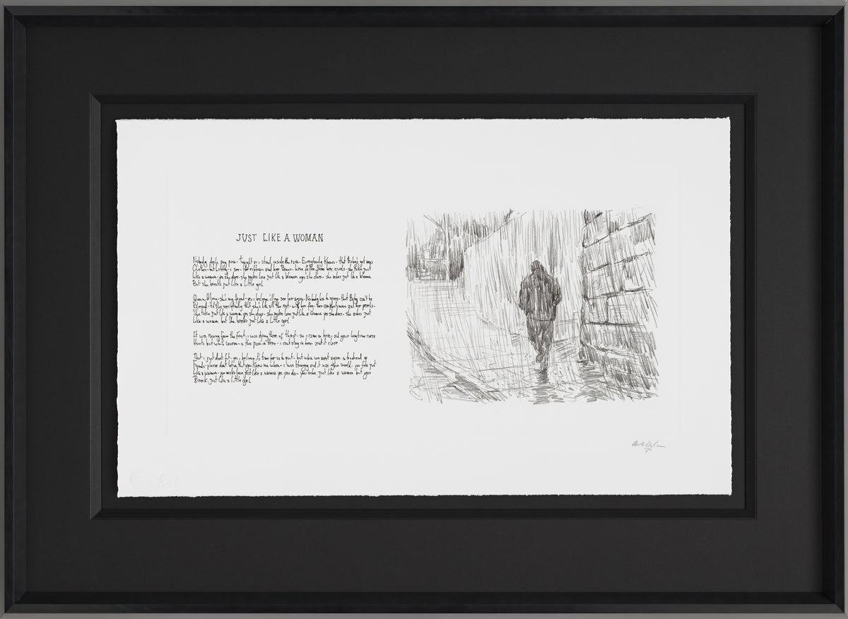 Just Like A Woman - from Mondo Scripto - Original Bob Dylan Lyrics and Fine Art