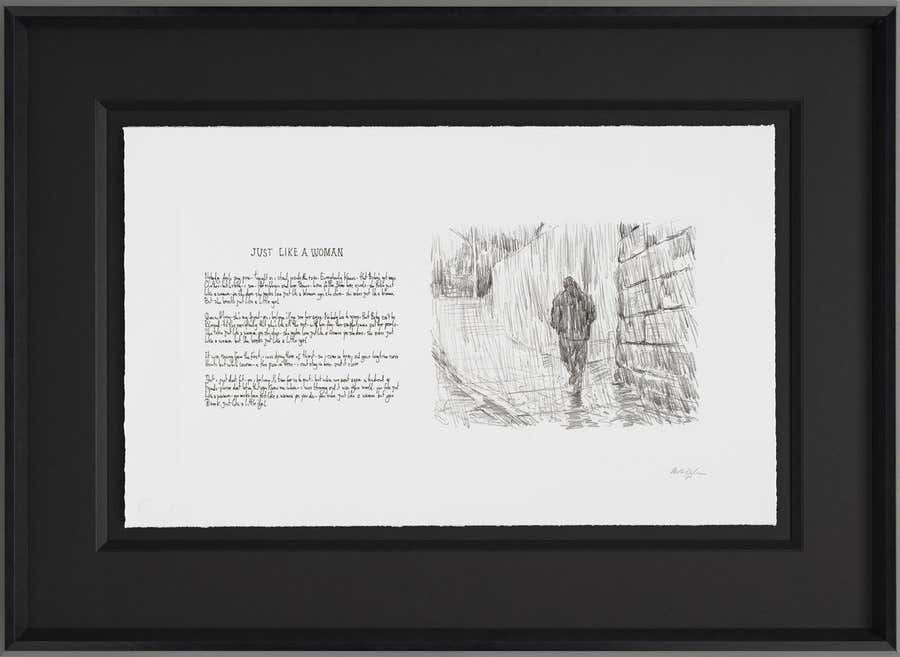 Just Like A Woman - from Mondo Scripto - Original Bob Dylan Lyrics and Fine Art